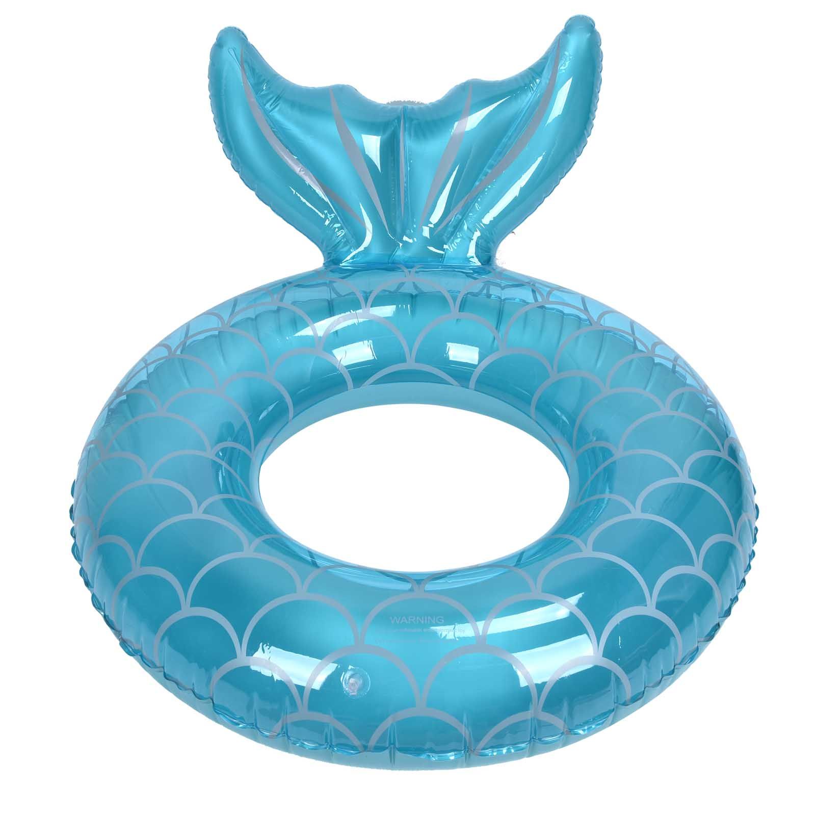 Swimming Ring Fishtail Inflatable Swimming Circle Swim Ring Pool Float for view 4