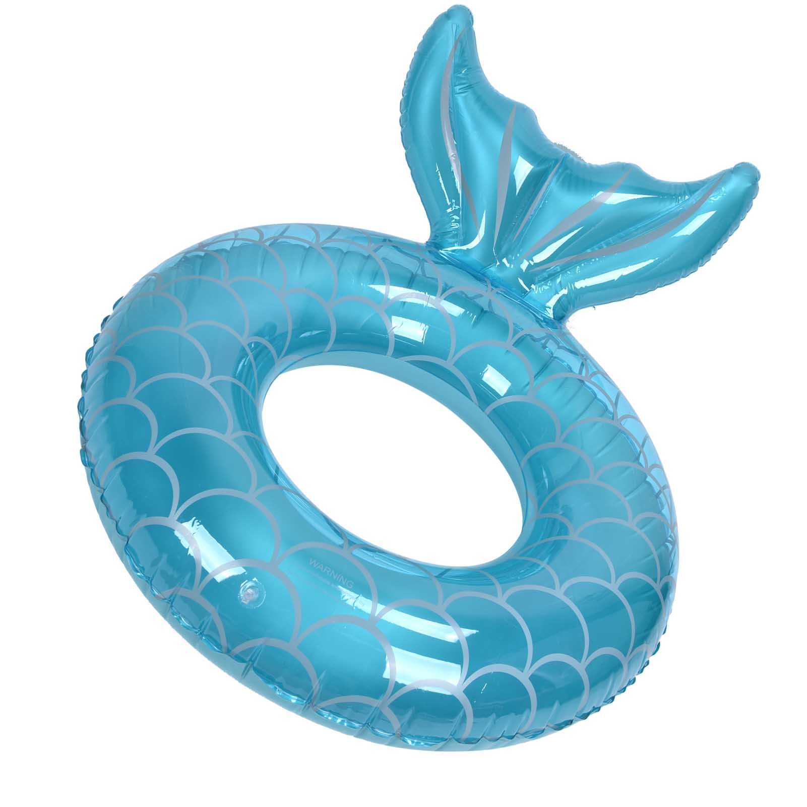 Swimming Ring Fishtail Inflatable Swimming Circle Swim Ring Pool Float for view 10