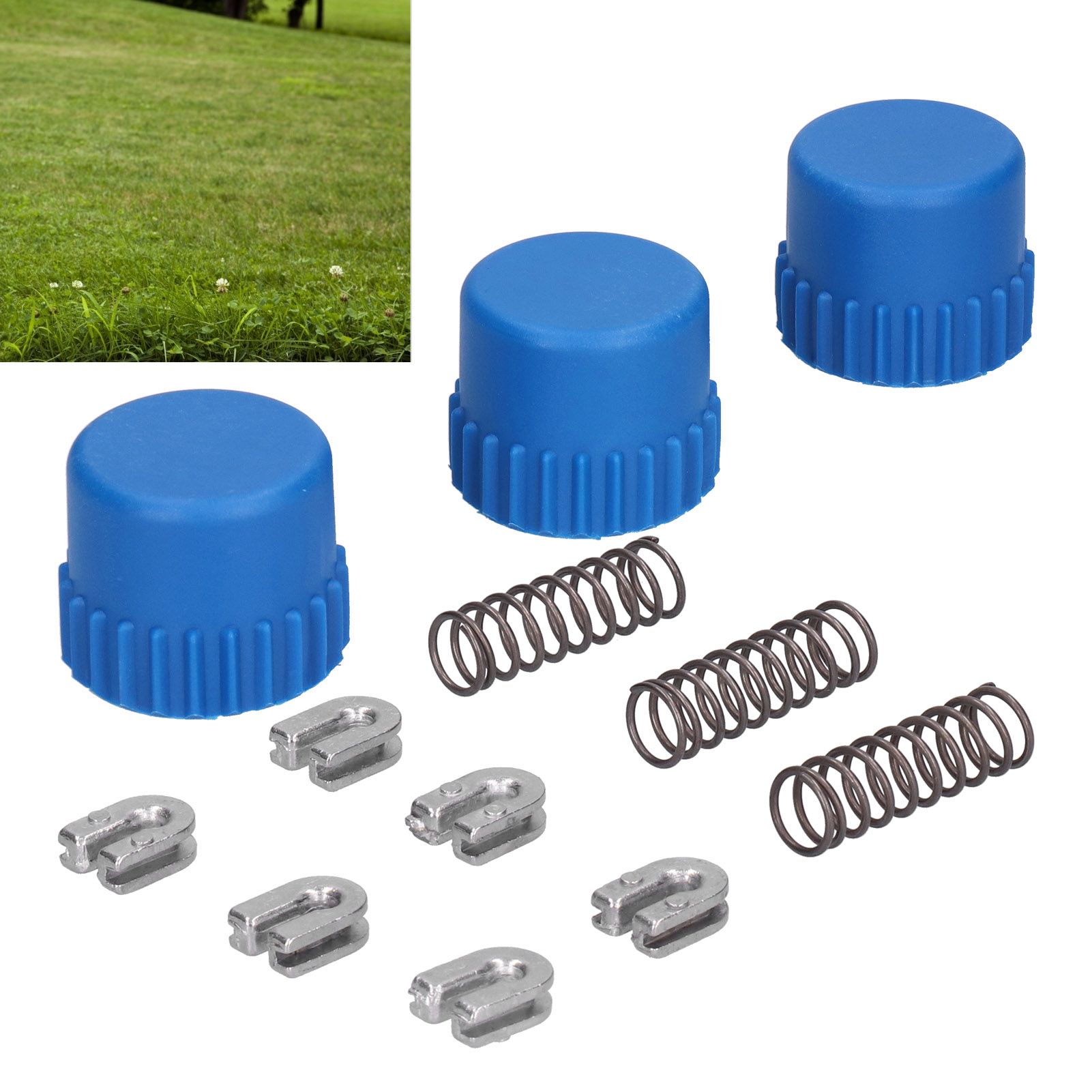 3 Set 2 1/2in Bump Knob Eyelet Sleeve Spring Fit for Husqvarna T35 Trimmer view 11