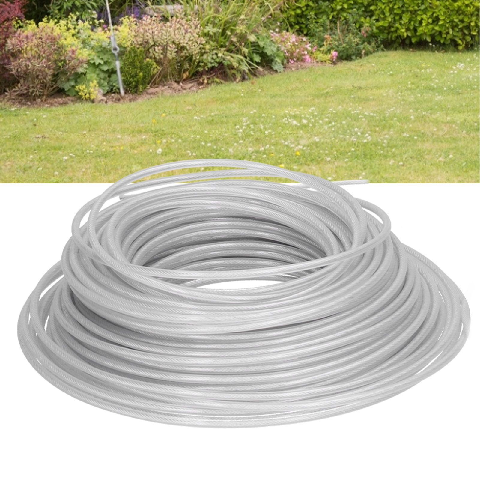 Grass Trimmer Line Rope Cord Flexible Steel Wire Garden Lawn Mower Accessory view 12