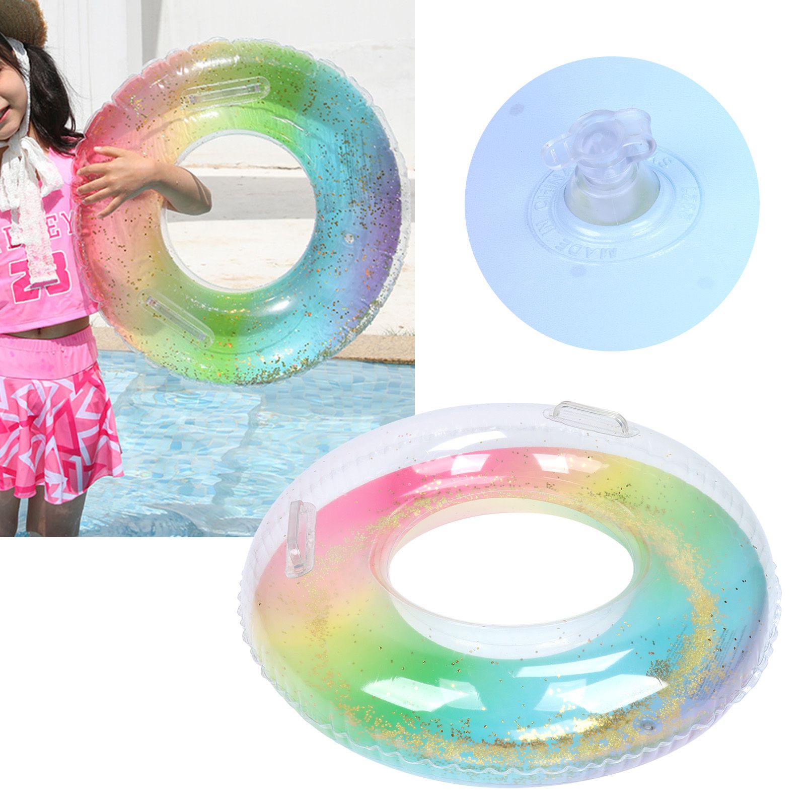 Swimming Ring Inflatable Colorful Children Swimming Circle Kids Swimming Toy view 11