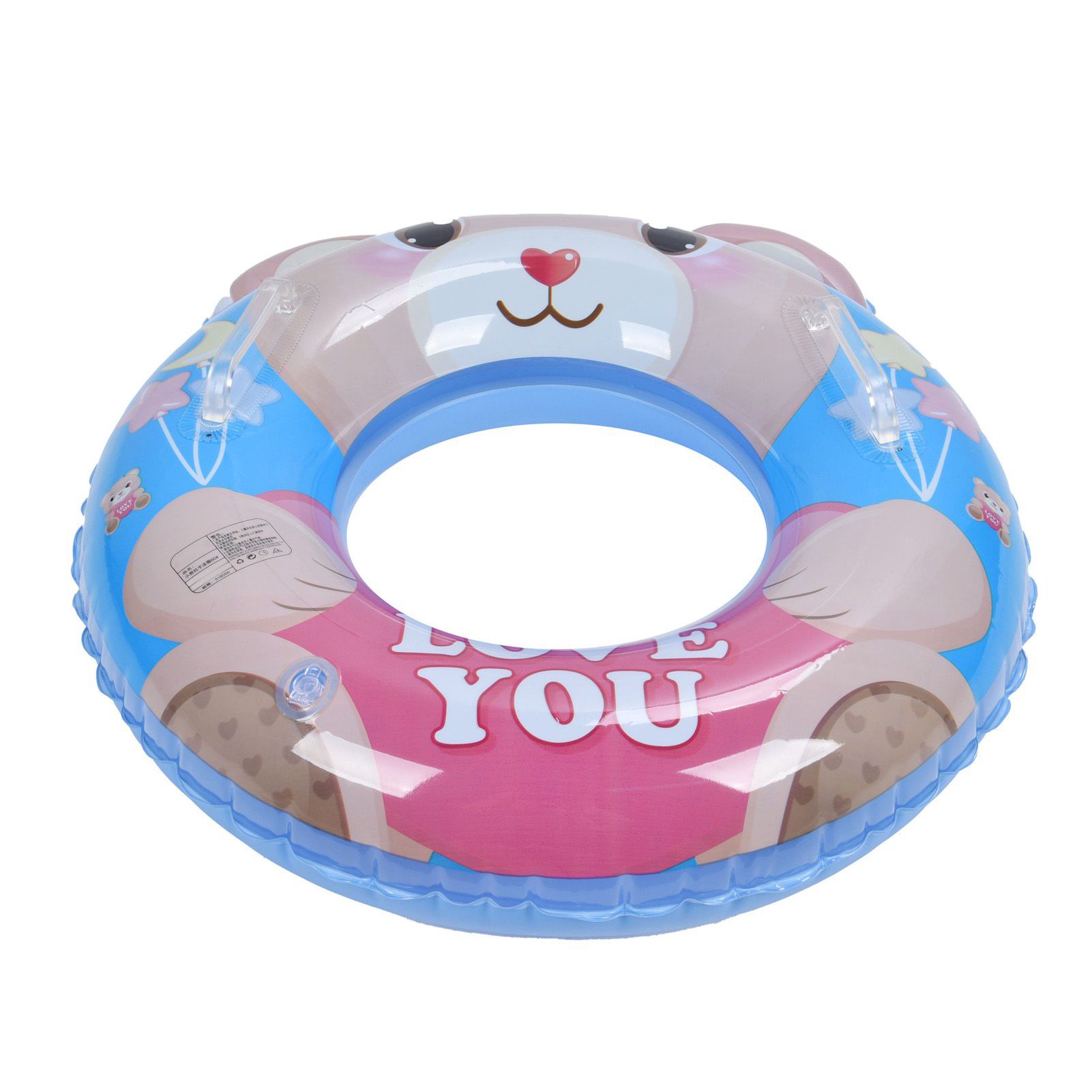 Swim Ring Cartoon Food Grade PVC AntiLeakage Nozzle Pool Floats Swimming