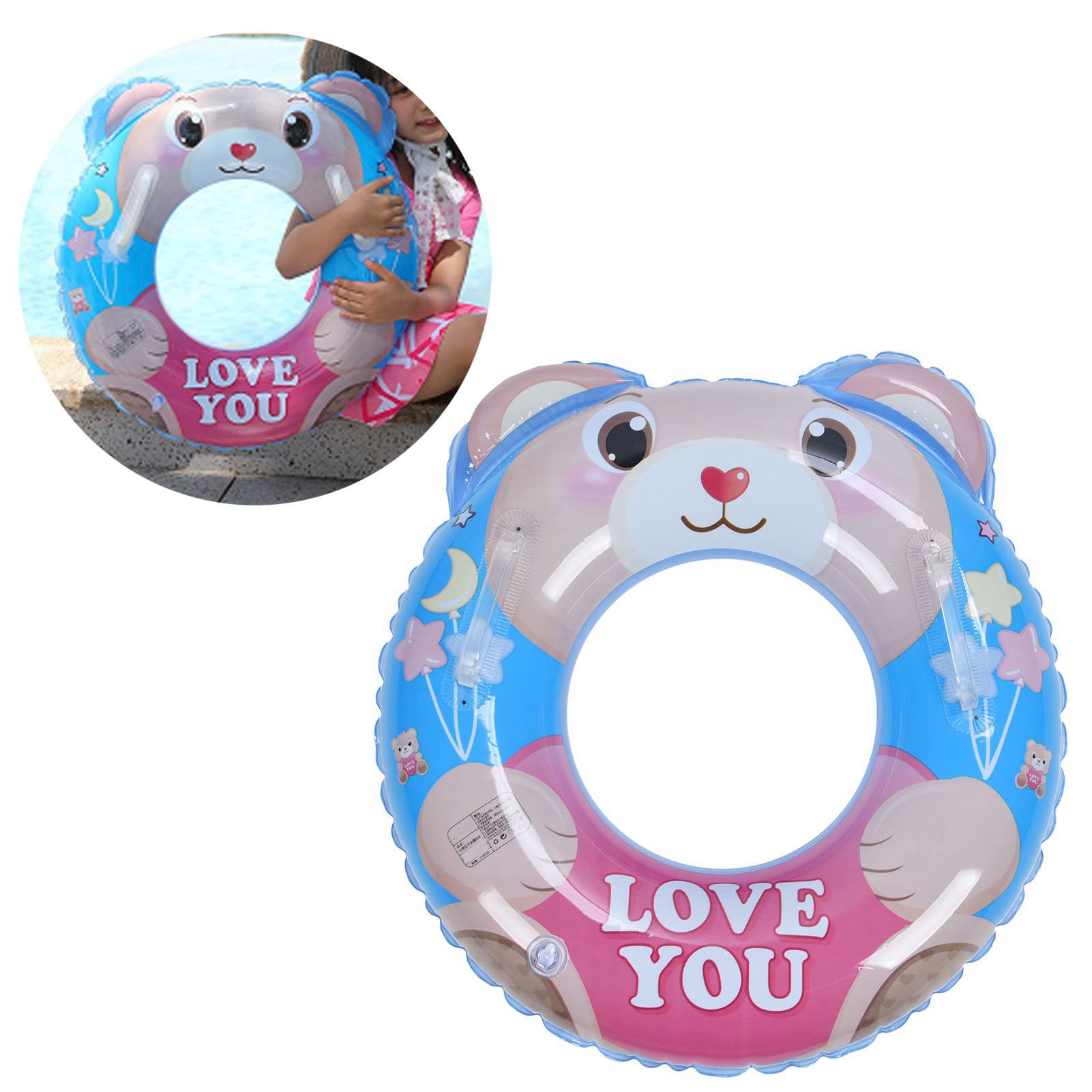 Swim Ring Cartoon Food Grade PVC AntiLeakage Nozzle Pool Floats Swimming view 11