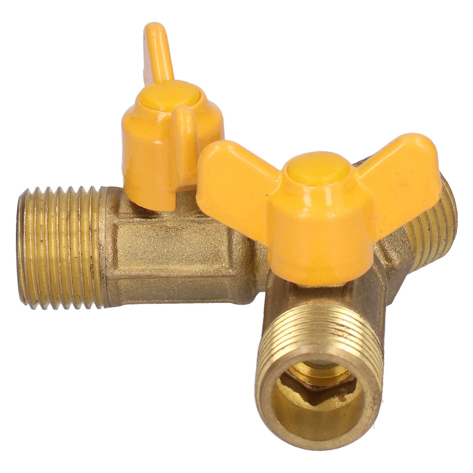 3 Way Fuel Gas Ball Valve G1/2 Male Thread Natural Gas Switch Fitting for Fuel view 3