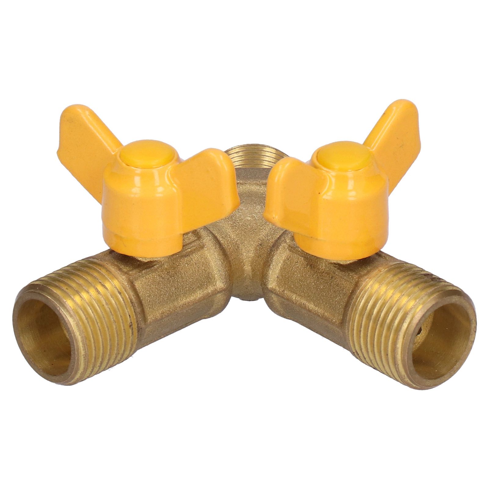 3 Way Fuel Gas Ball Valve G1/2 Male Thread Natural Gas Switch Fitting for Fuel view 4