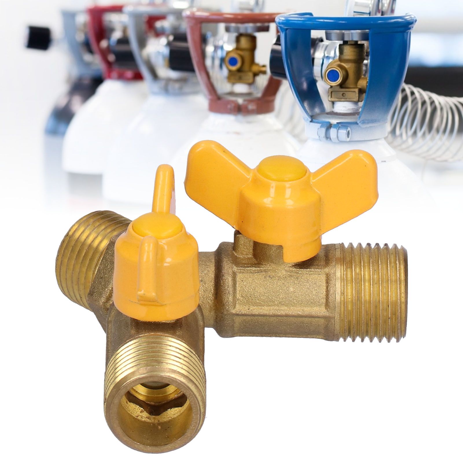 3 Way Fuel Gas Ball Valve G1/2 Male Thread Natural Gas Switch Fitting for Fuel view 11