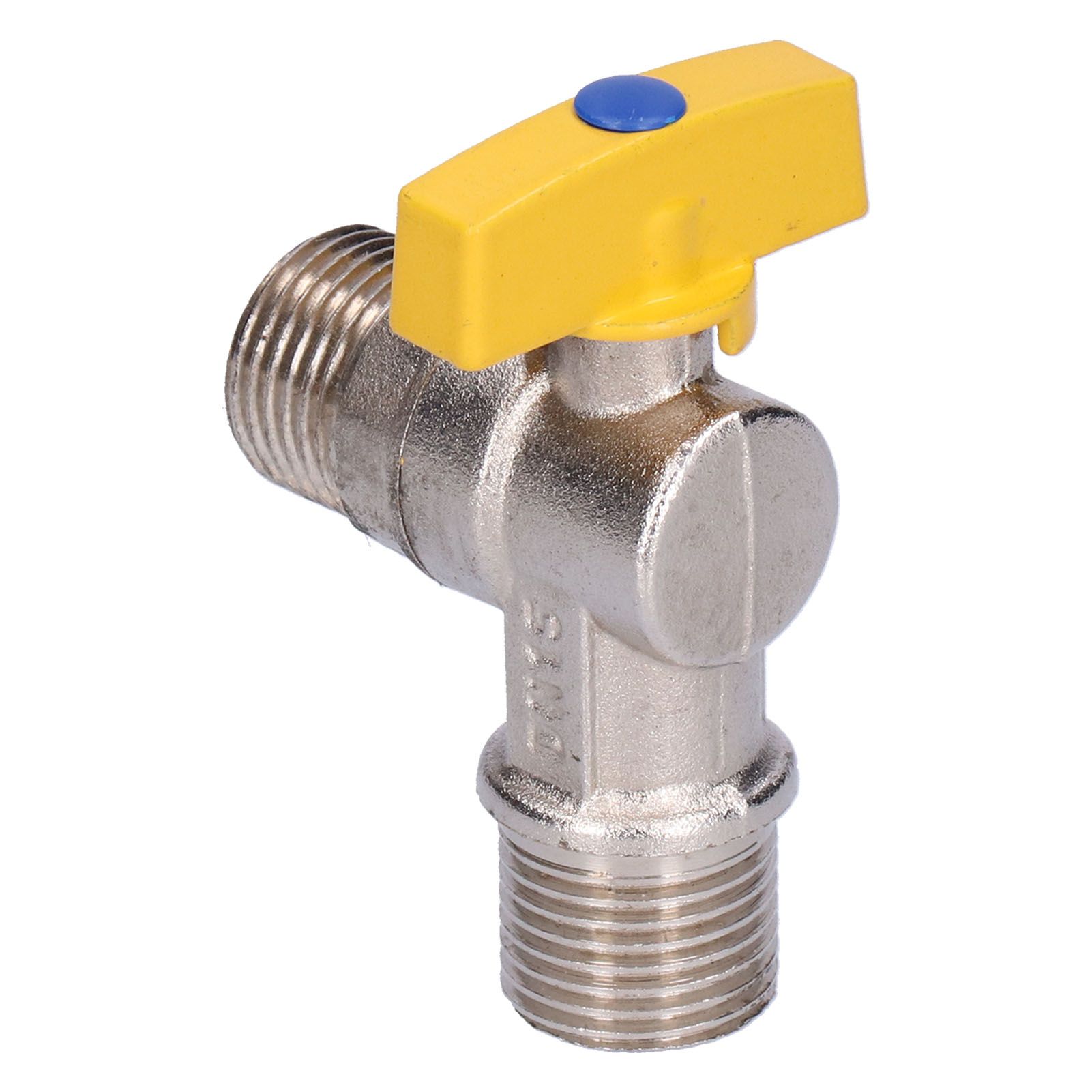 Natural Gas Valve G1/2 Male Thread Electroplating Angle Stop Valve Accessory Parts view 3