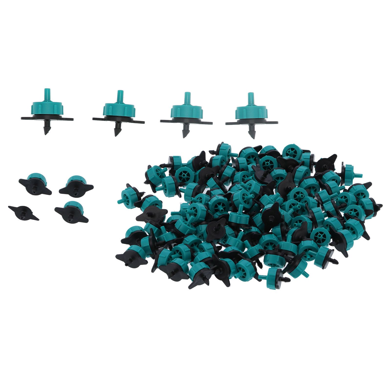 100Pcs 8L Pressure Compensating Drip Emitters for 4/7 Hose Horticultural view 9