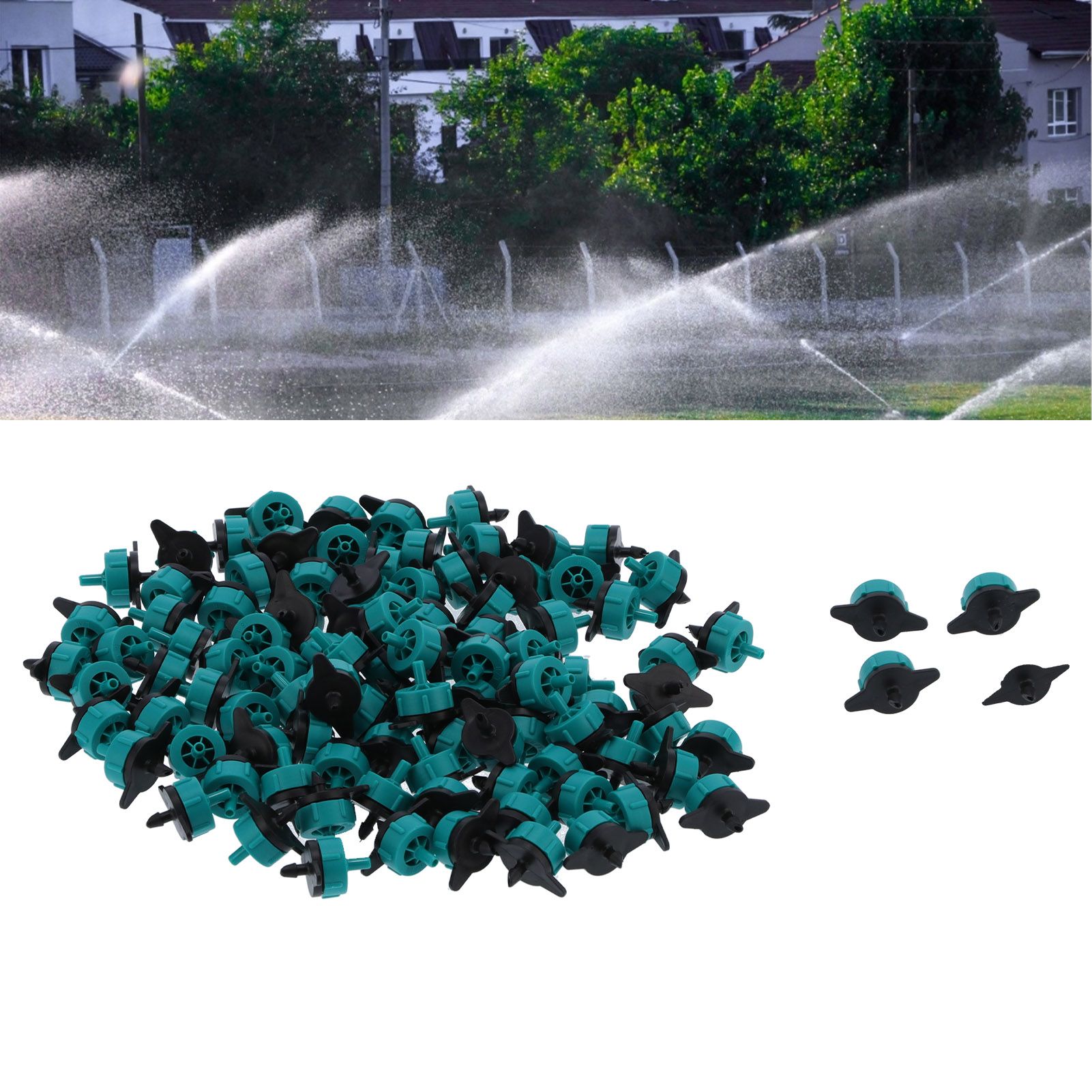 100Pcs 8L Pressure Compensating Drip Emitters for 4/7 Hose Horticultural view 11