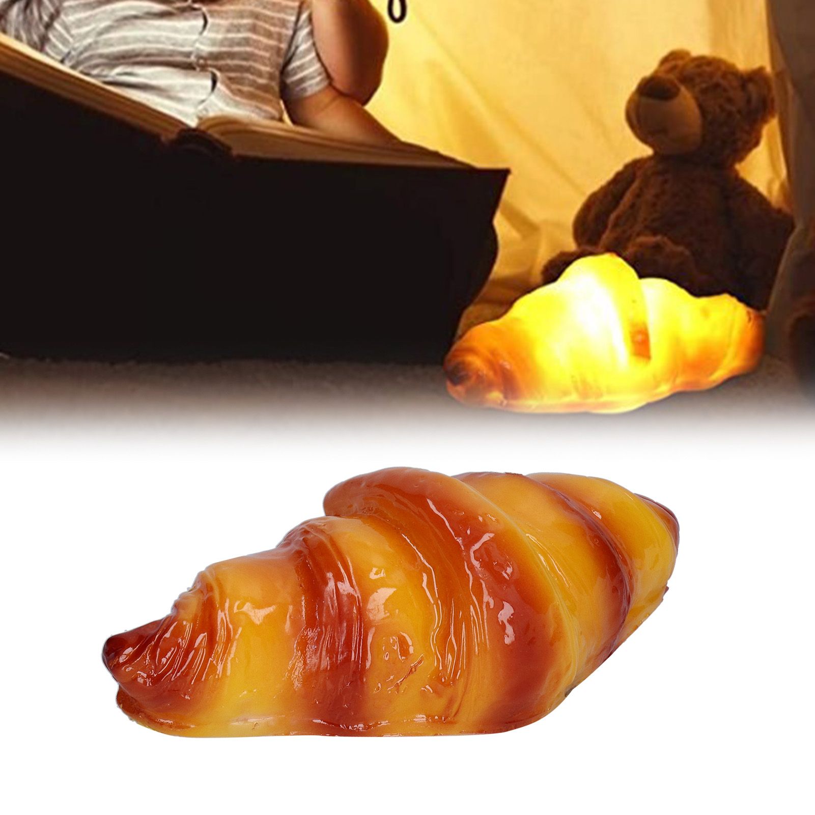 Night Light Simulation Bread Shape Lamp LED Night Light for Bedroom Bedside view 11