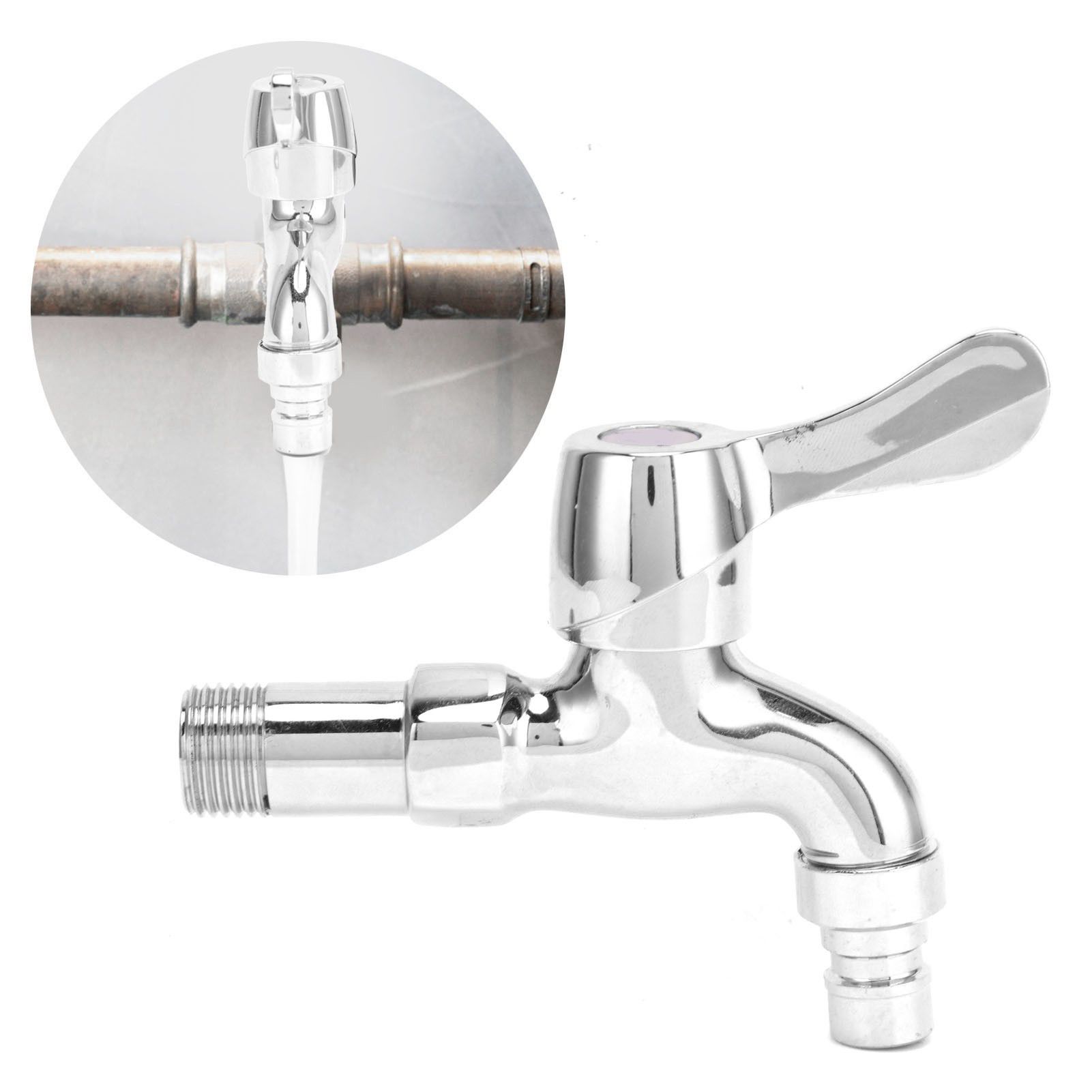 G1/2 Male Thread Faucet Stainless Steel MultiFunction Water Tap with Single view 11