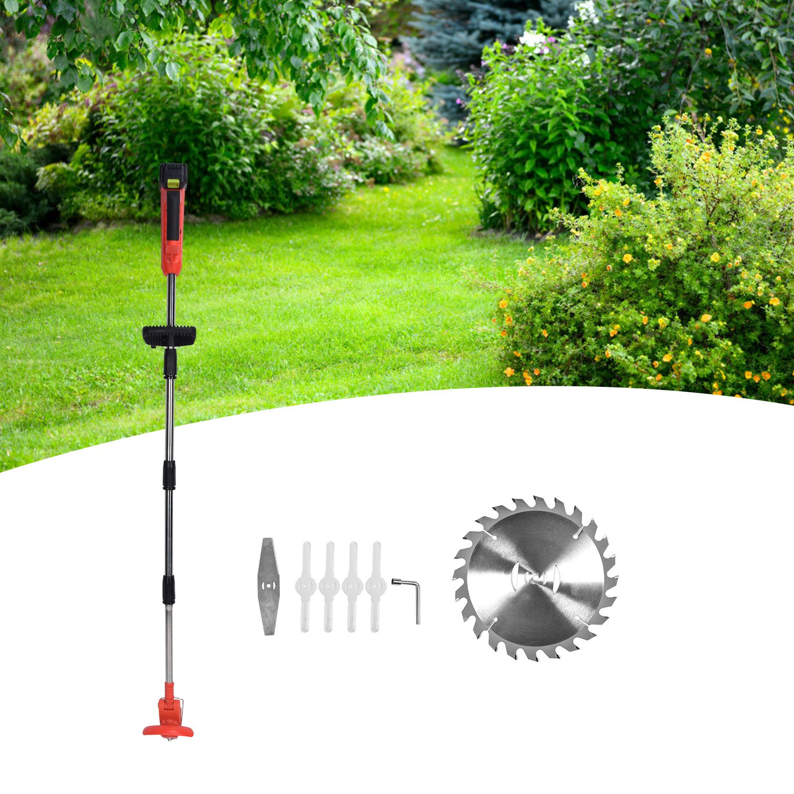 Electric Grass Trimmer Multifunction Retractable 650W Handheld Lawn Mower Kit view 11