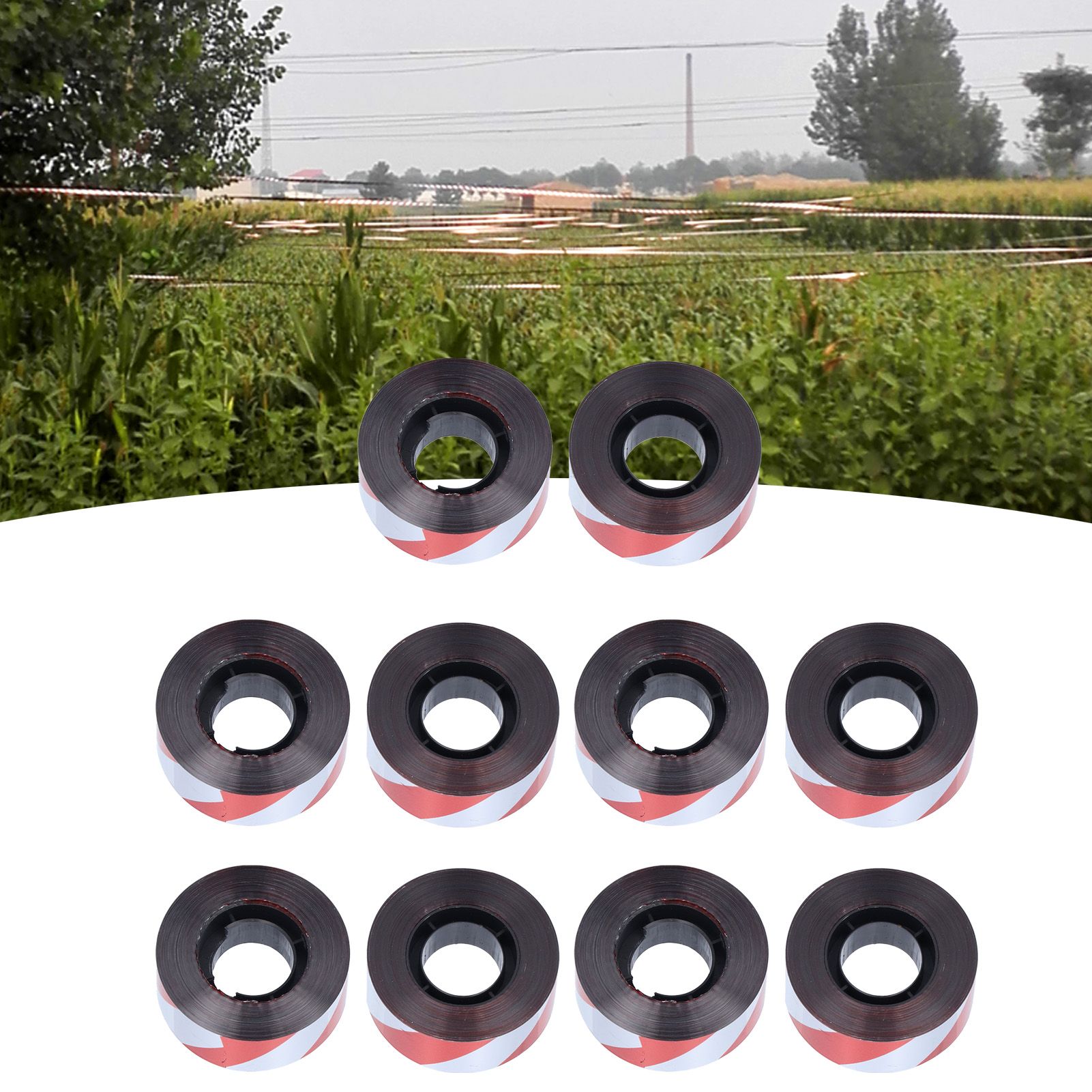 10PCS 2.5CMx60M Reflective Tape Bird Deterrent Tape Bird Repellent Ribbon for view 12