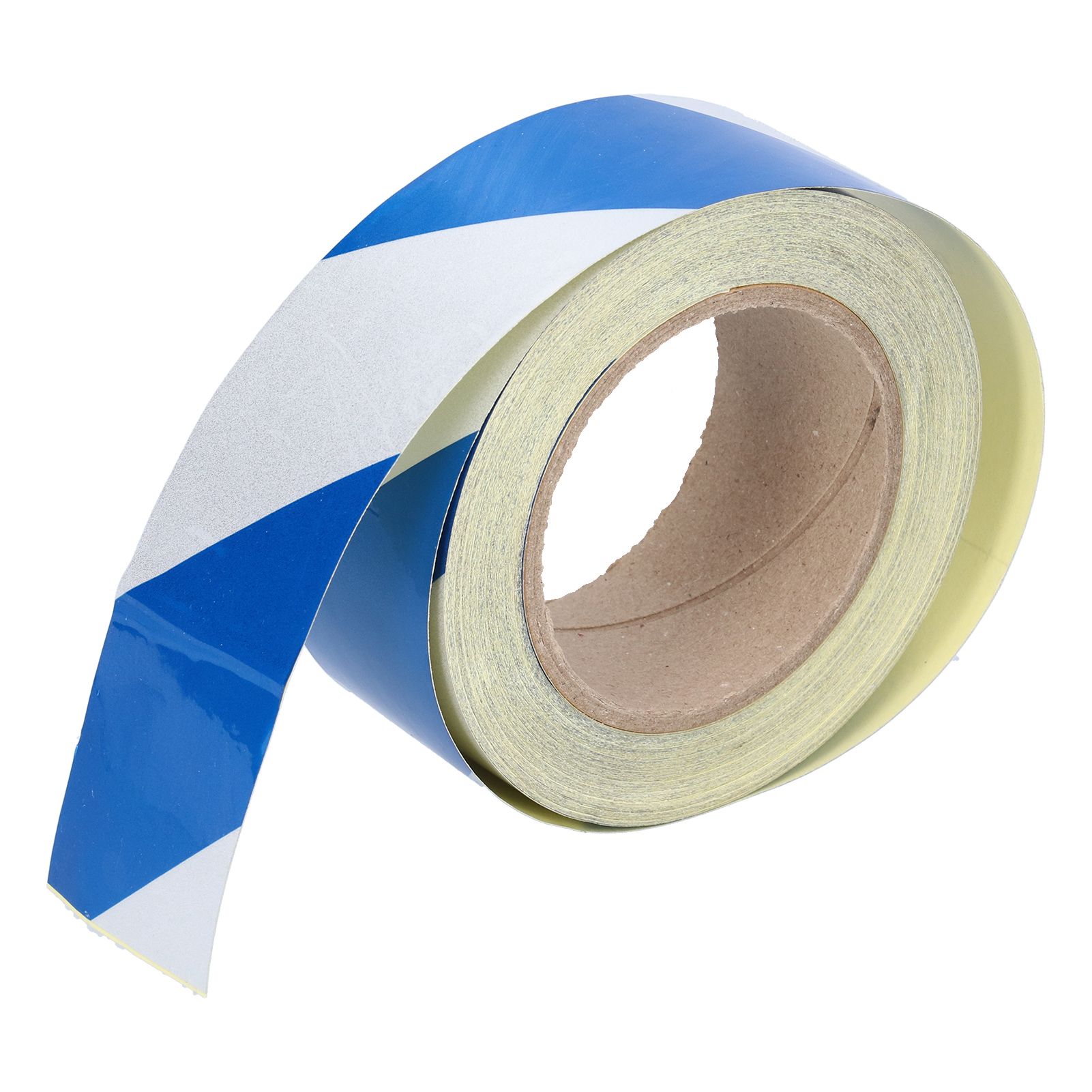 5cmx30m Reflective Safety Warning Tape Blue White Striped Hazard Marking Tape view 6