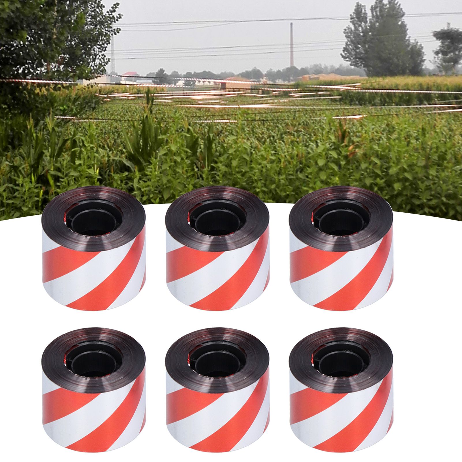 6PCS Bird Deterrent Reflective Scare Tape Bird Repellent Ribbon for Garden view 11