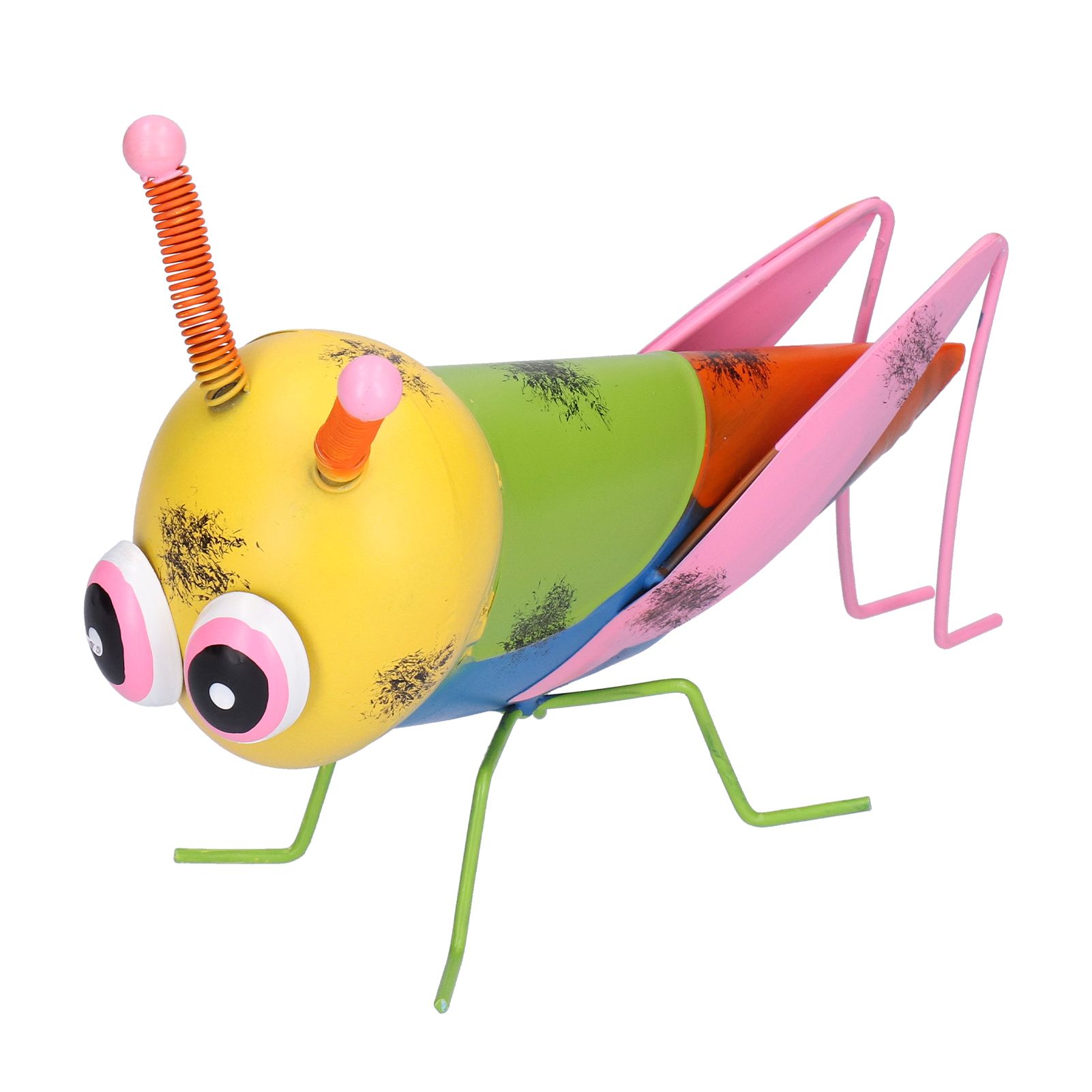 Garden Ornament Iron Material AntiCorrosion Grasshopper for Outdoor Patio Lawn view 3