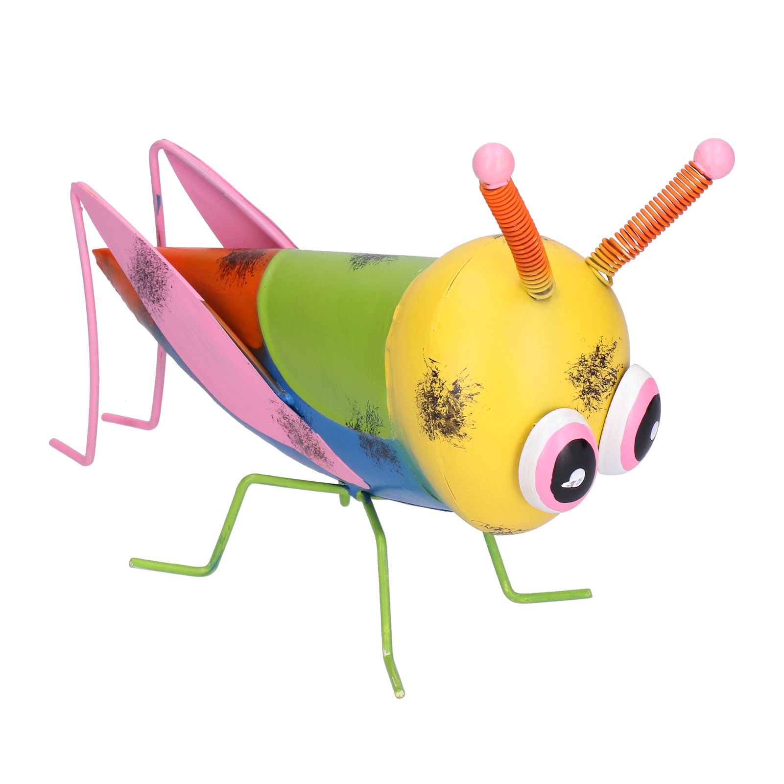 Garden Ornament Iron Material AntiCorrosion Grasshopper for Outdoor Patio Lawn view 4