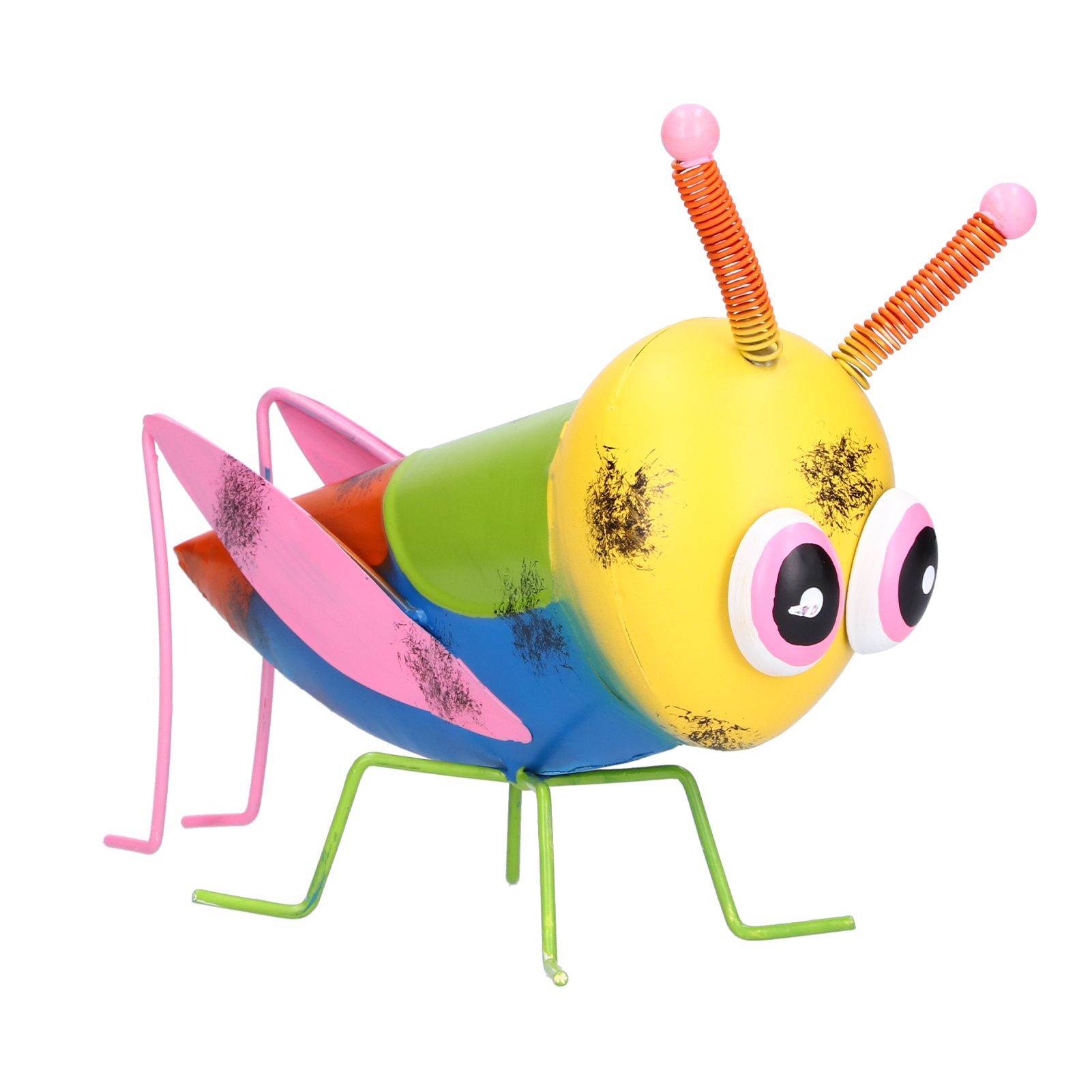 Garden Ornament Iron Material AntiCorrosion Grasshopper for Outdoor Patio Lawn view 5