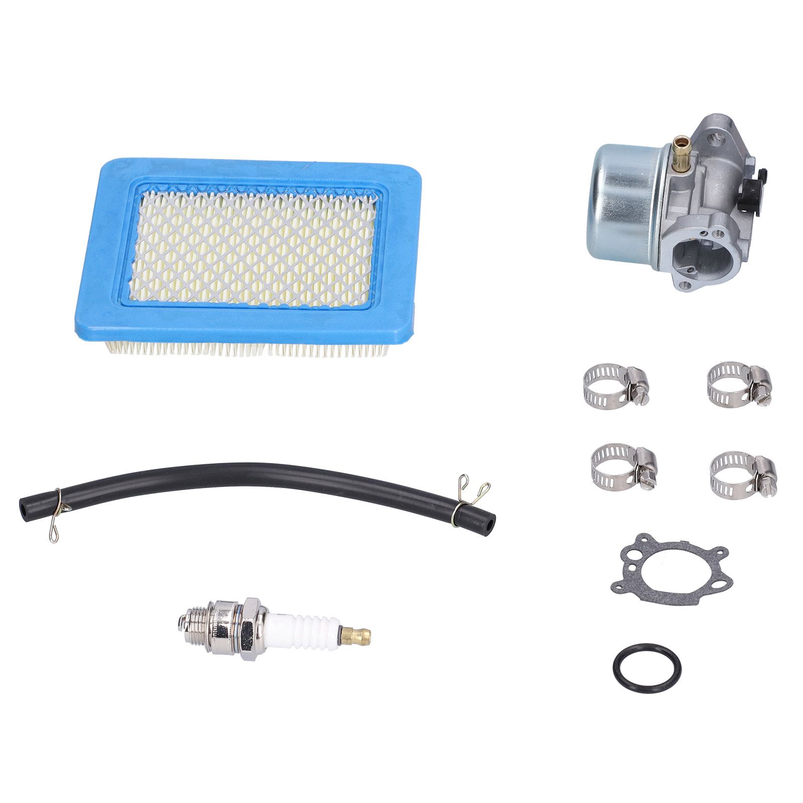 Carburetor Sparking Plug Air Filter Fuel Line Kit Lawn Mower Accessory 498170 view 5