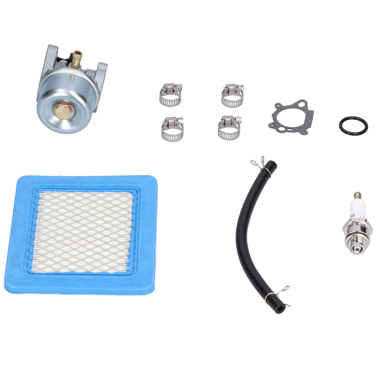 Carburetor Sparking Plug Air Filter Fuel Line Kit Lawn Mower Accessory 498170 view 7