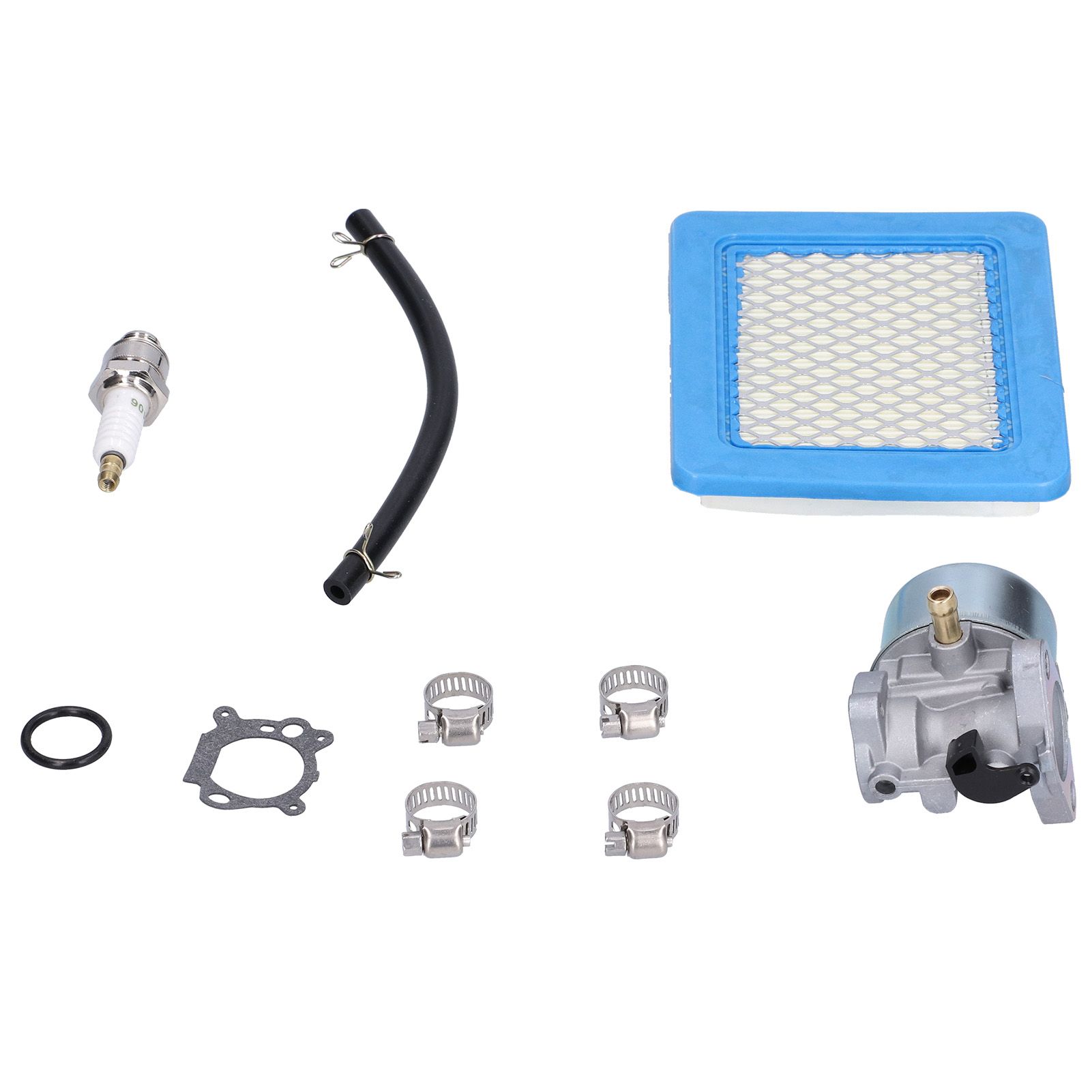 Carburetor Sparking Plug Air Filter Fuel Line Kit Lawn Mower Accessory 498170 view 9