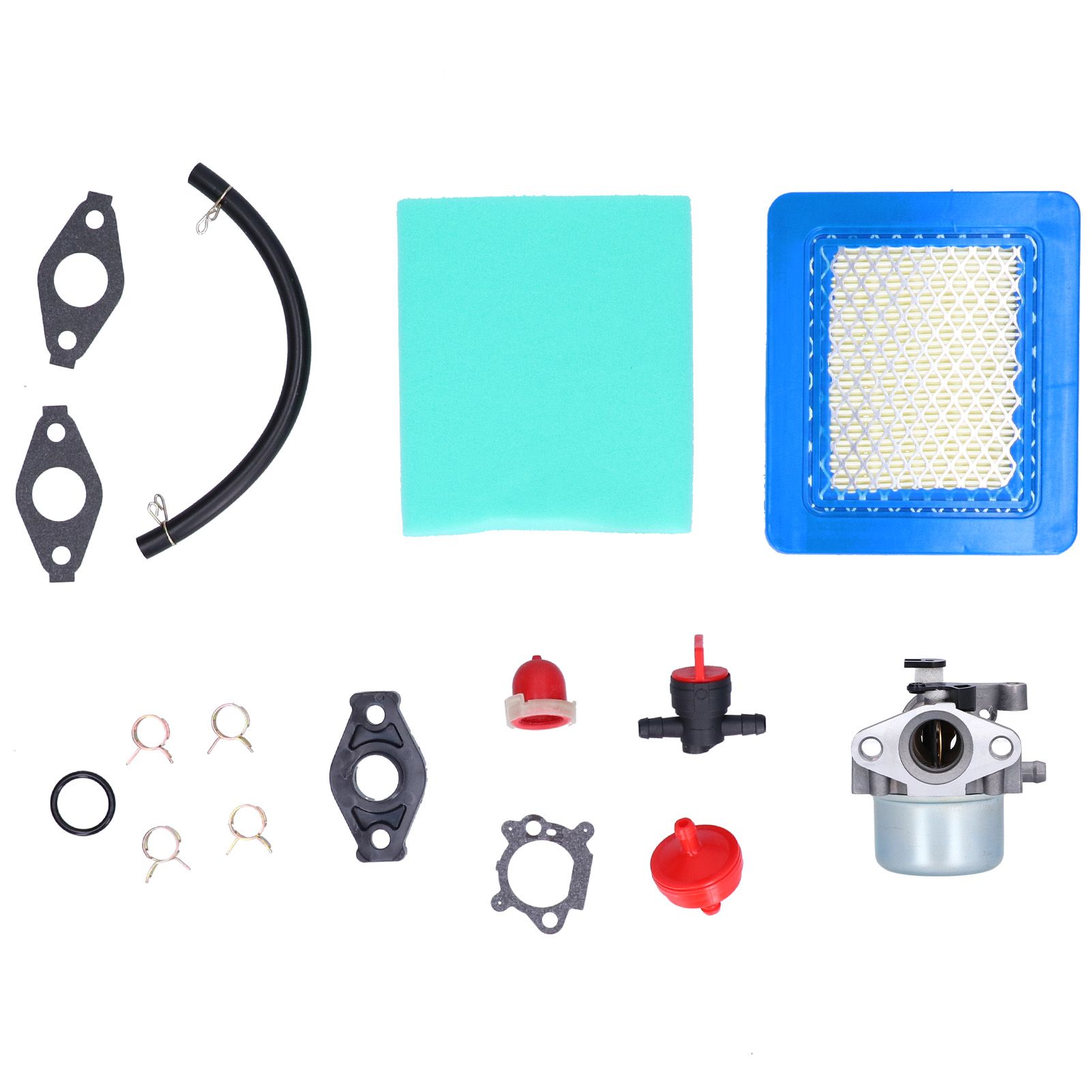 Carburetor Valve Air Filter Fuel Pipe Kit Lawn Mower Accessory for 799866 view 2