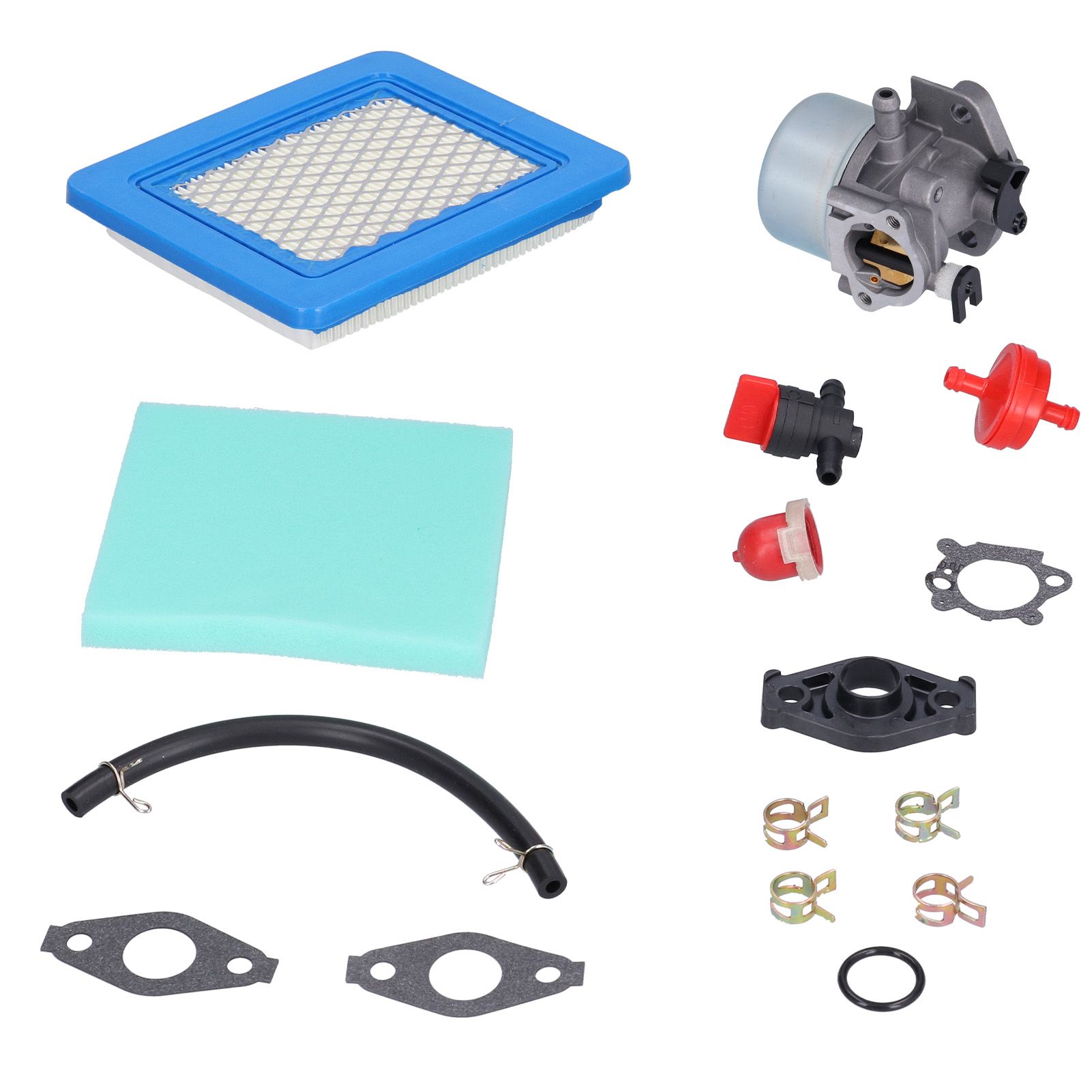 Carburetor Valve Air Filter Fuel Pipe Kit Lawn Mower Accessory for 799866 view 3