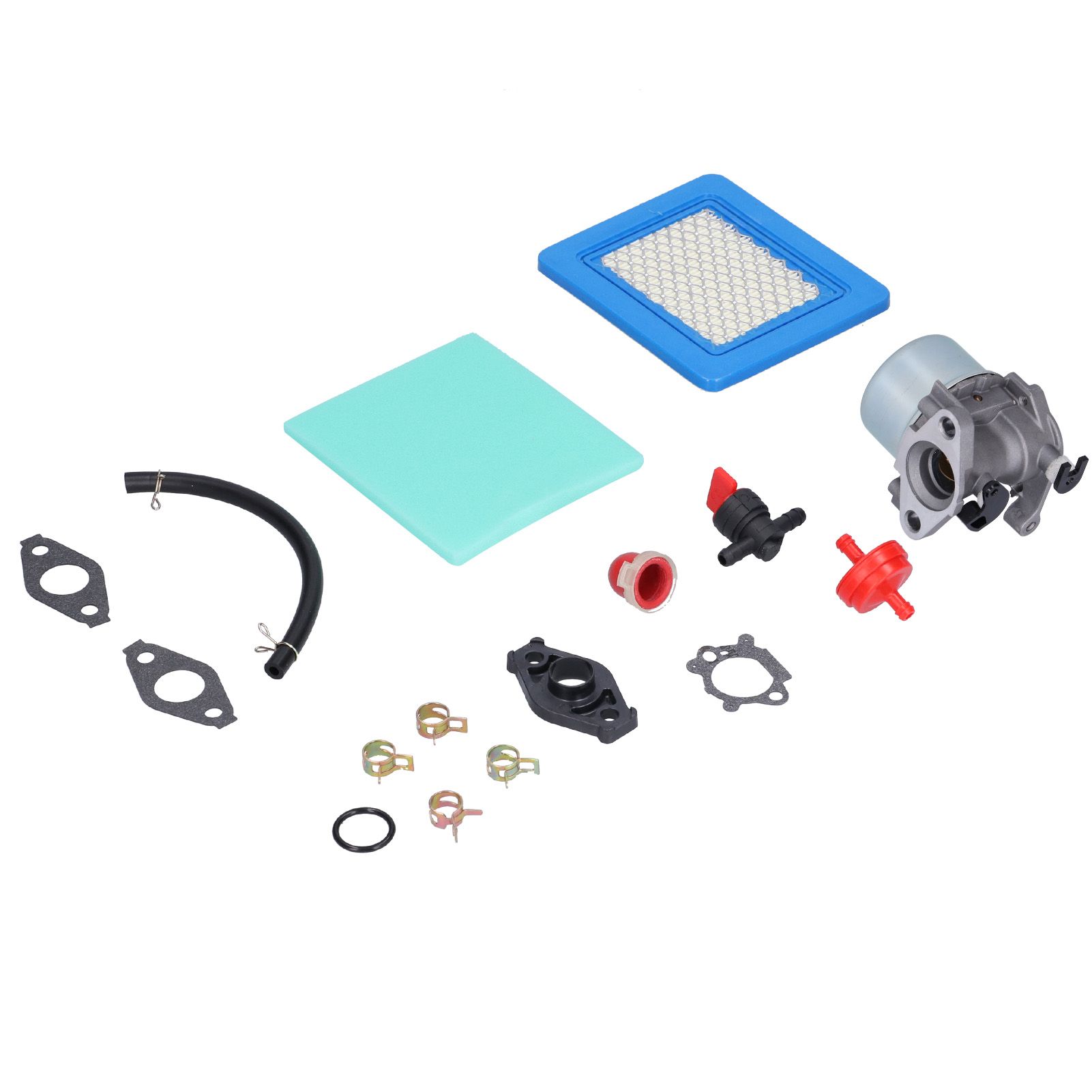 Carburetor Valve Air Filter Fuel Pipe Kit Lawn Mower Accessory for 799866 view 5