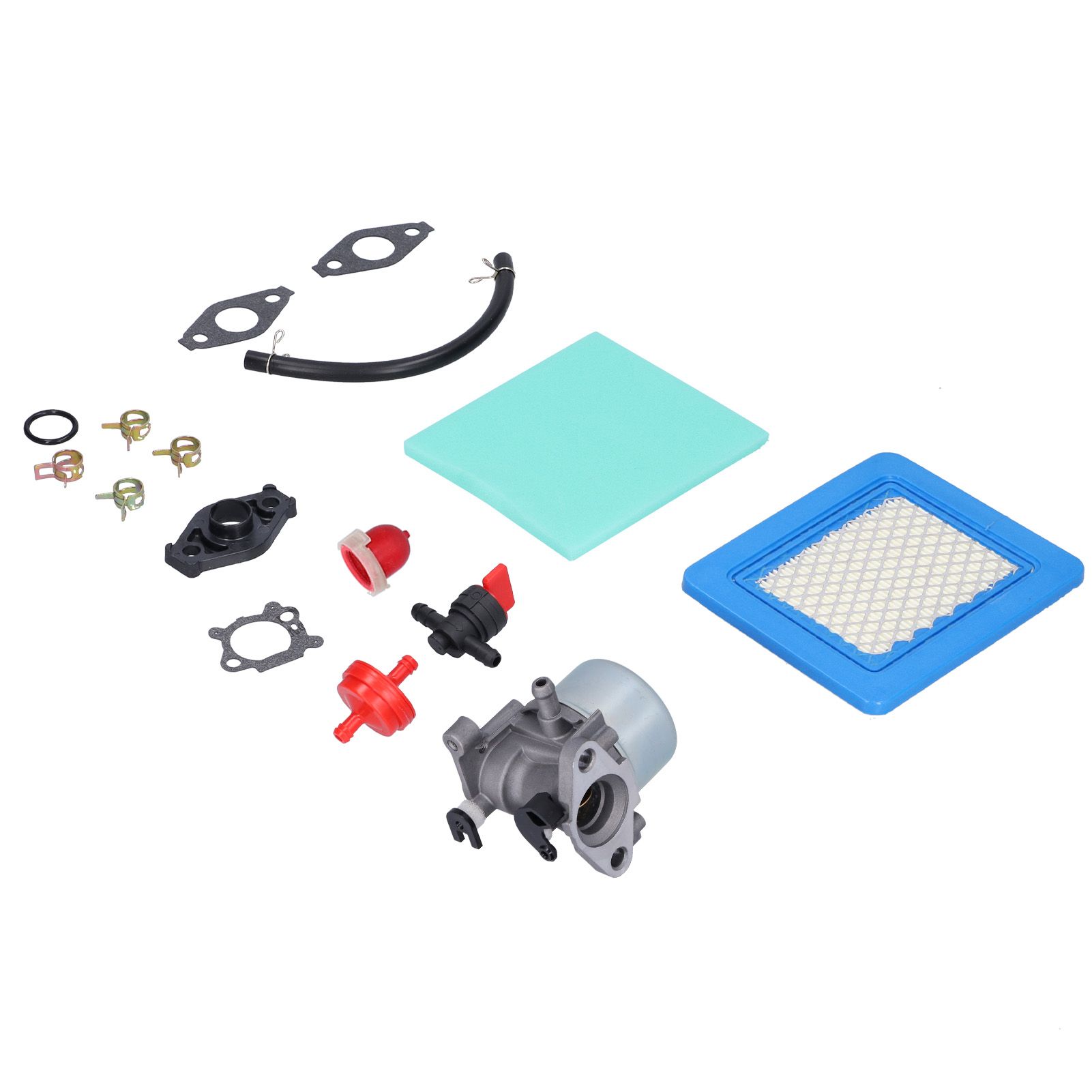 Carburetor Valve Air Filter Fuel Pipe Kit Lawn Mower Accessory for 799866 view 7