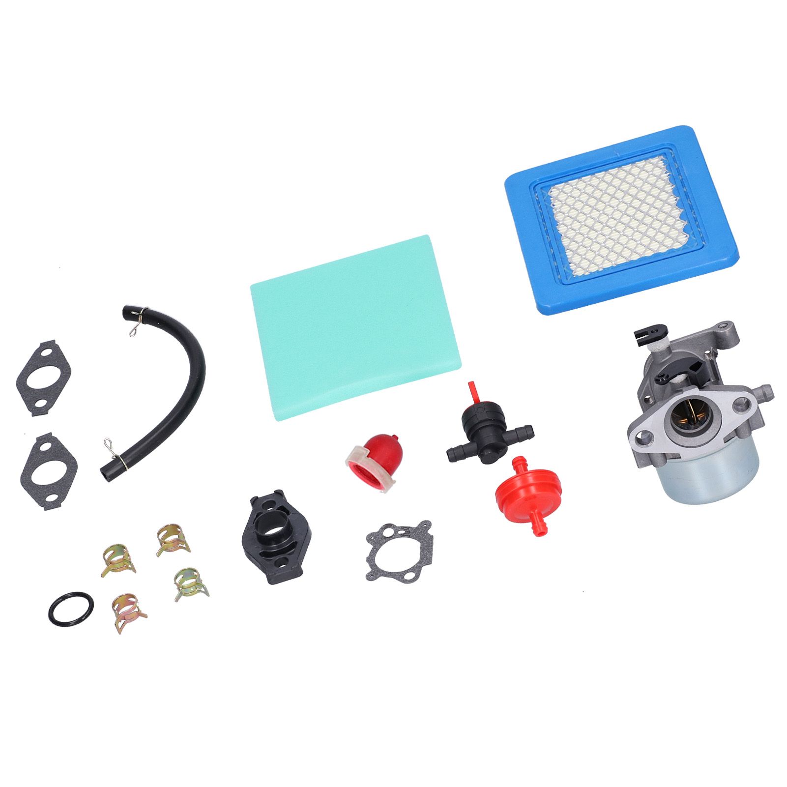 Carburetor Valve Air Filter Fuel Pipe Kit Lawn Mower Accessory for 799866 view 8