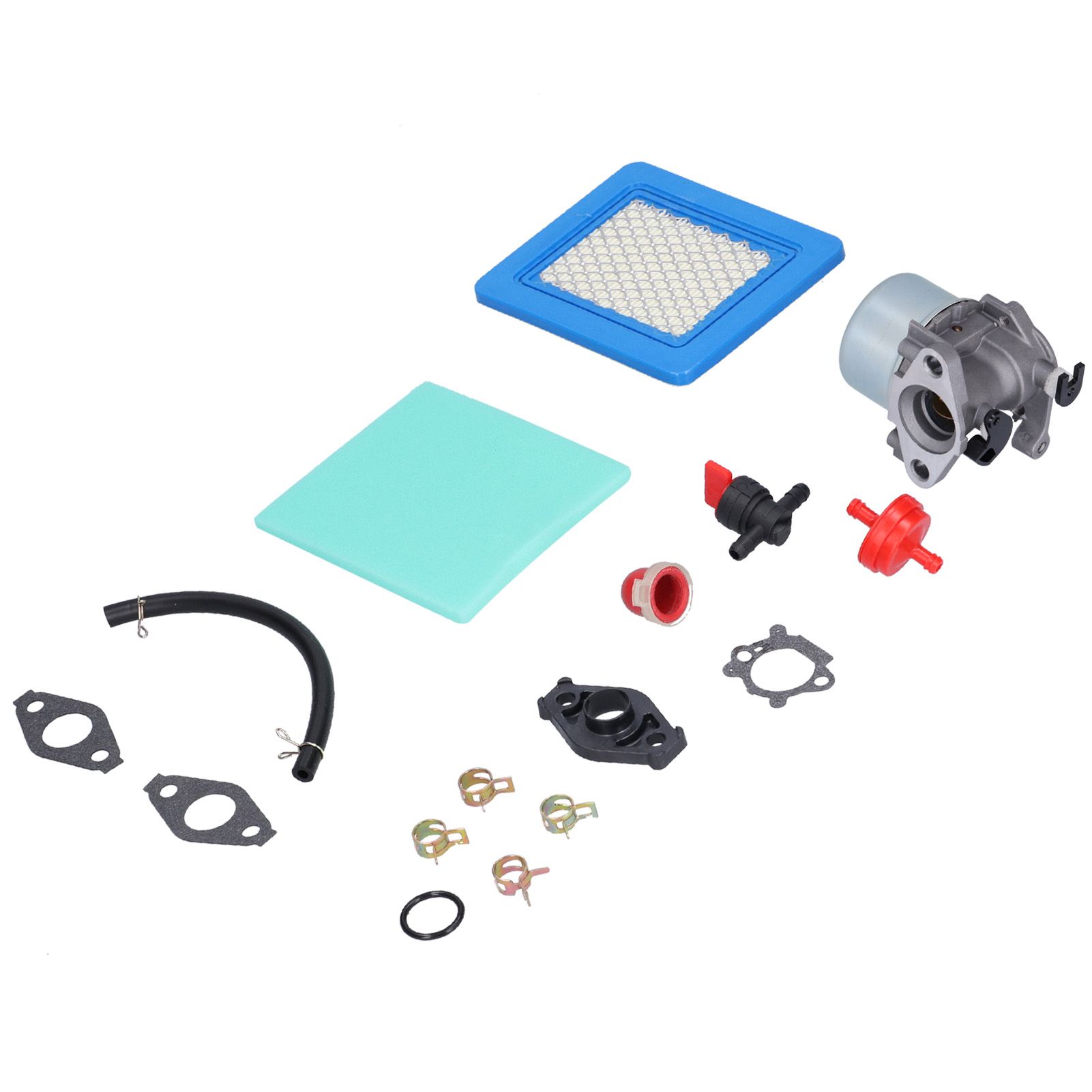 Carburetor Valve Air Filter Fuel Pipe Kit Lawn Mower Accessory for 799866 view 9