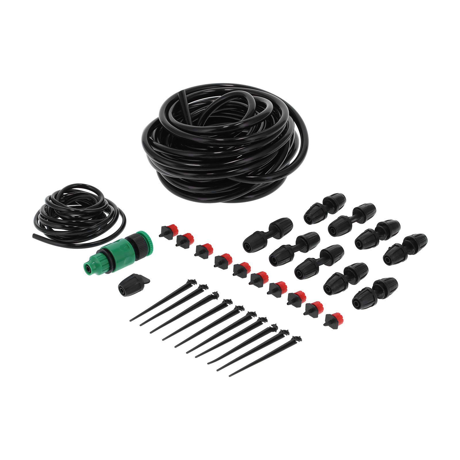 10m 8/11 Hose Adjustable Drippers Tee Kit Garden Automatic Watering Drip view 7
