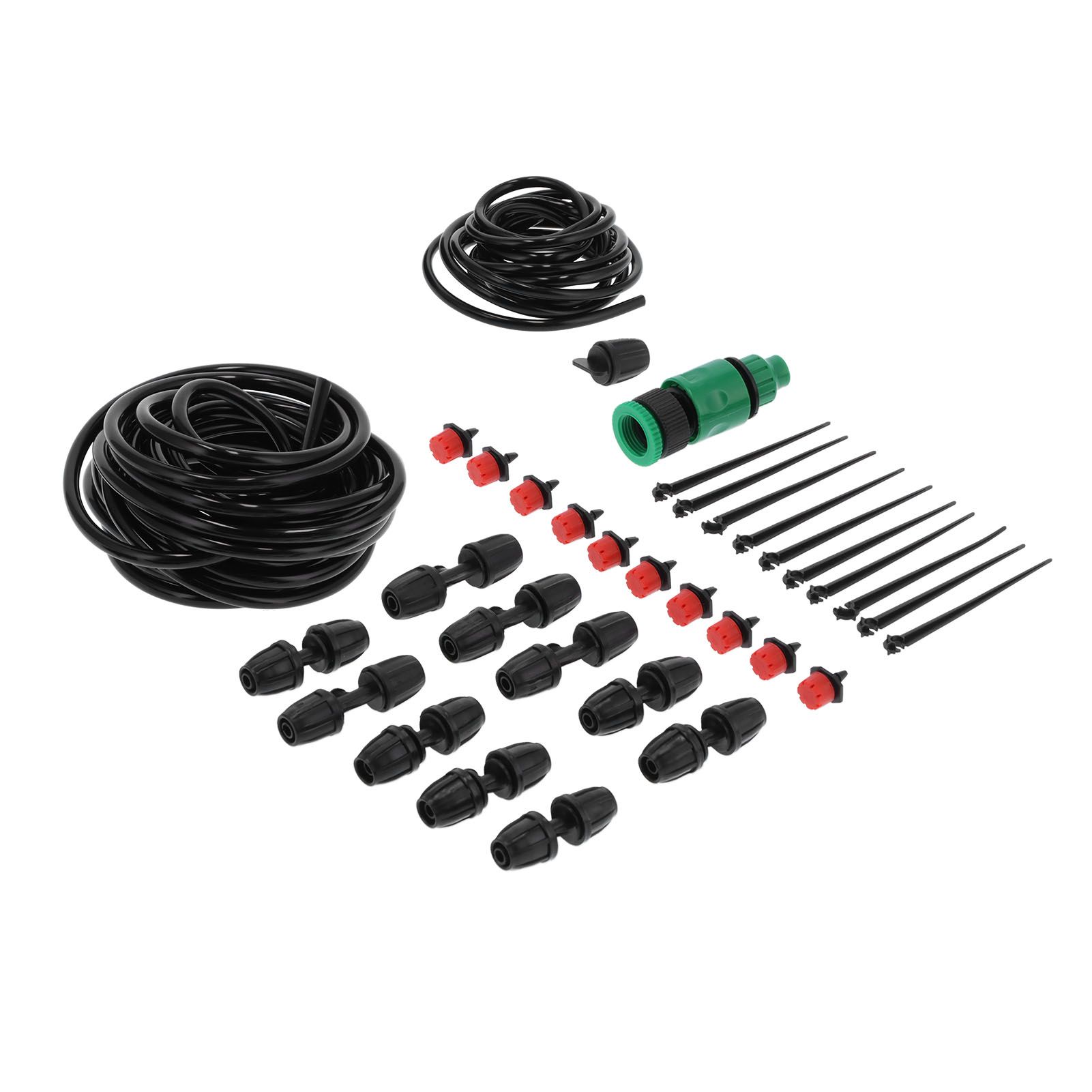 10m 8/11 Hose Adjustable Drippers Tee Kit Garden Automatic Watering Drip view 8