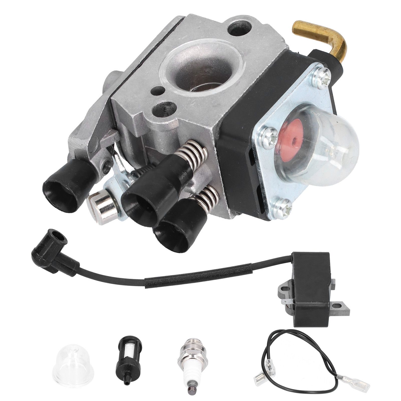 Carburetor Ignition Coil Sparking Plug Set for STIHL FS75 FS80 FS85 FC85 HT70 view 4