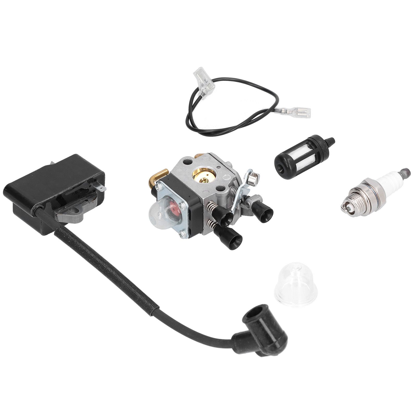 Carburetor Ignition Coil Sparking Plug Set for STIHL FS75 FS80 FS85 FC85 HT70 view 7