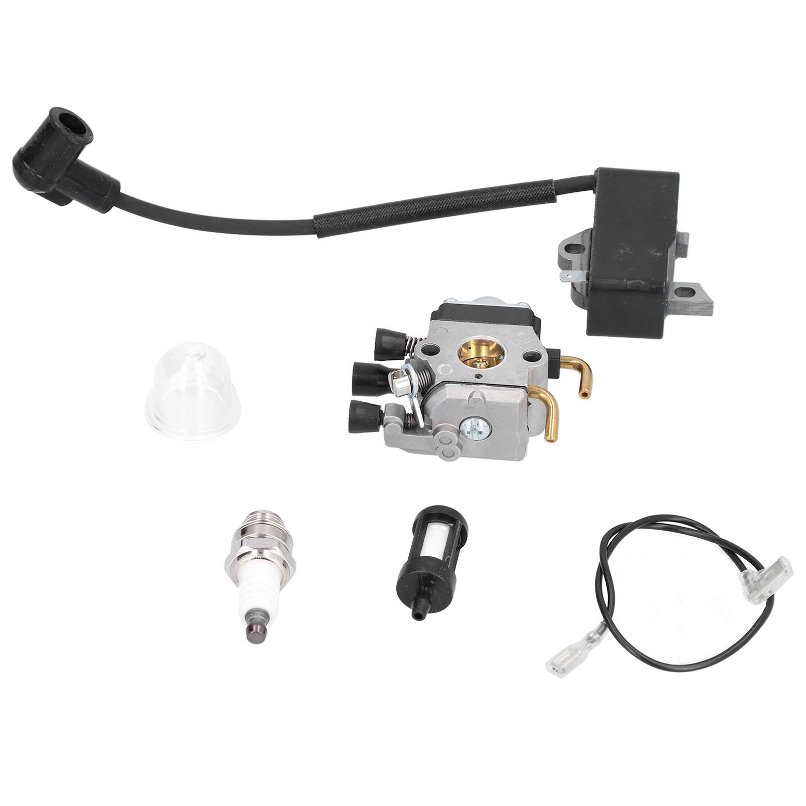 Carburetor Ignition Coil Sparking Plug Set for STIHL FS75 FS80 FS85 FC85 HT70 view 10
