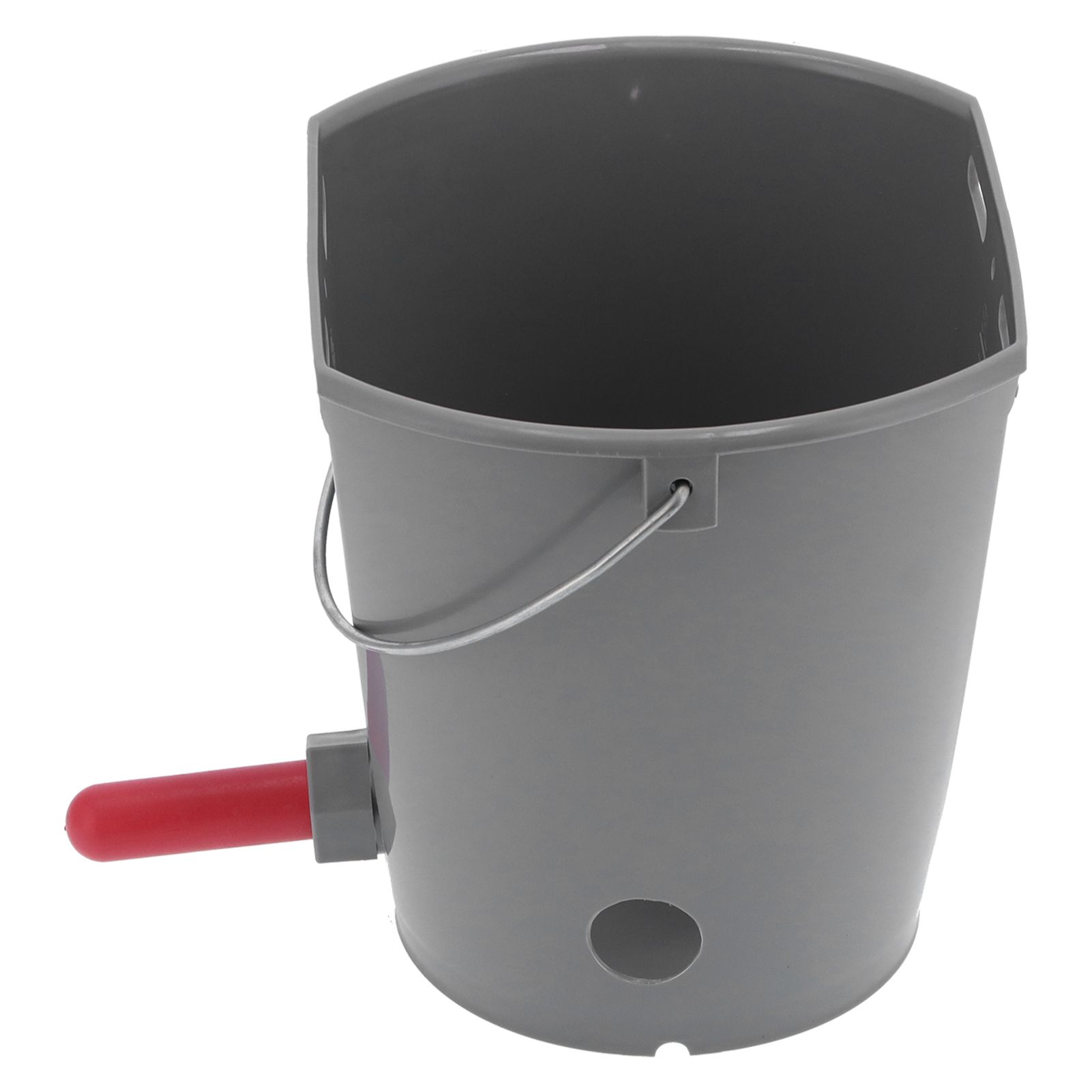 8L Feeder Bucket with 2 Nipple Milk Feeding Barrel Livestock Farm Accessory view 9