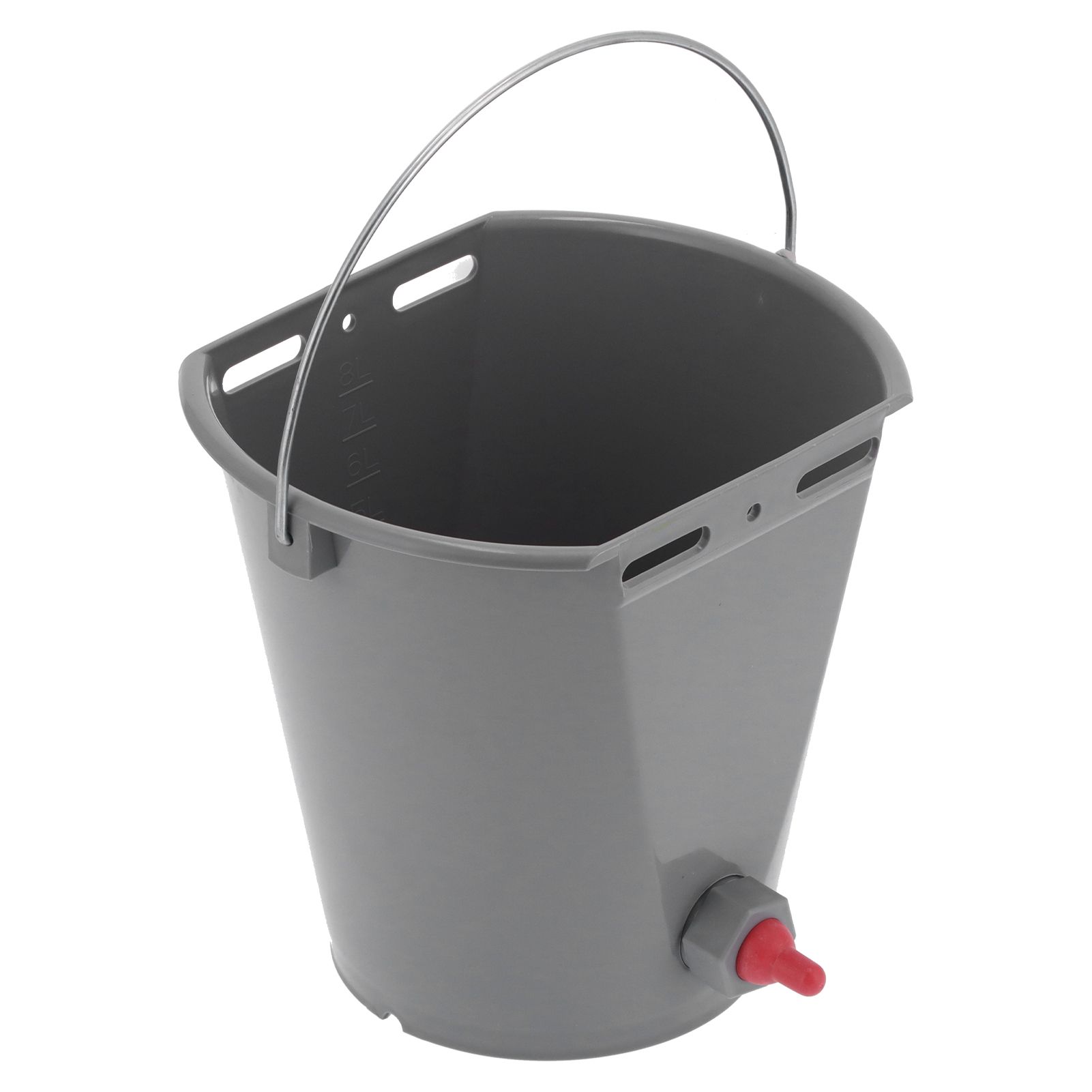 8L Feeder Bucket with 2 Nipple Milk Feeding Barrel Livestock Farm Accessory view 4