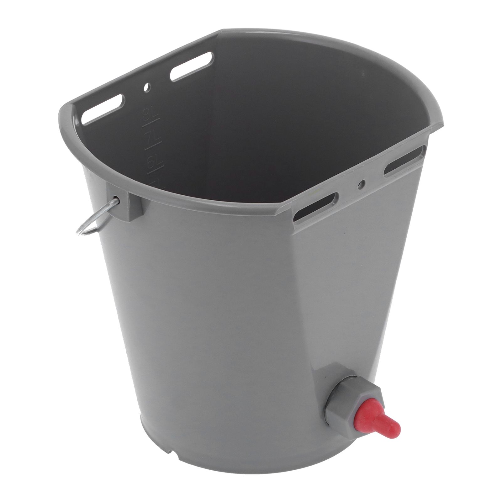 8L Feeder Bucket with 2 Nipple Milk Feeding Barrel Livestock Farm Accessory view 7