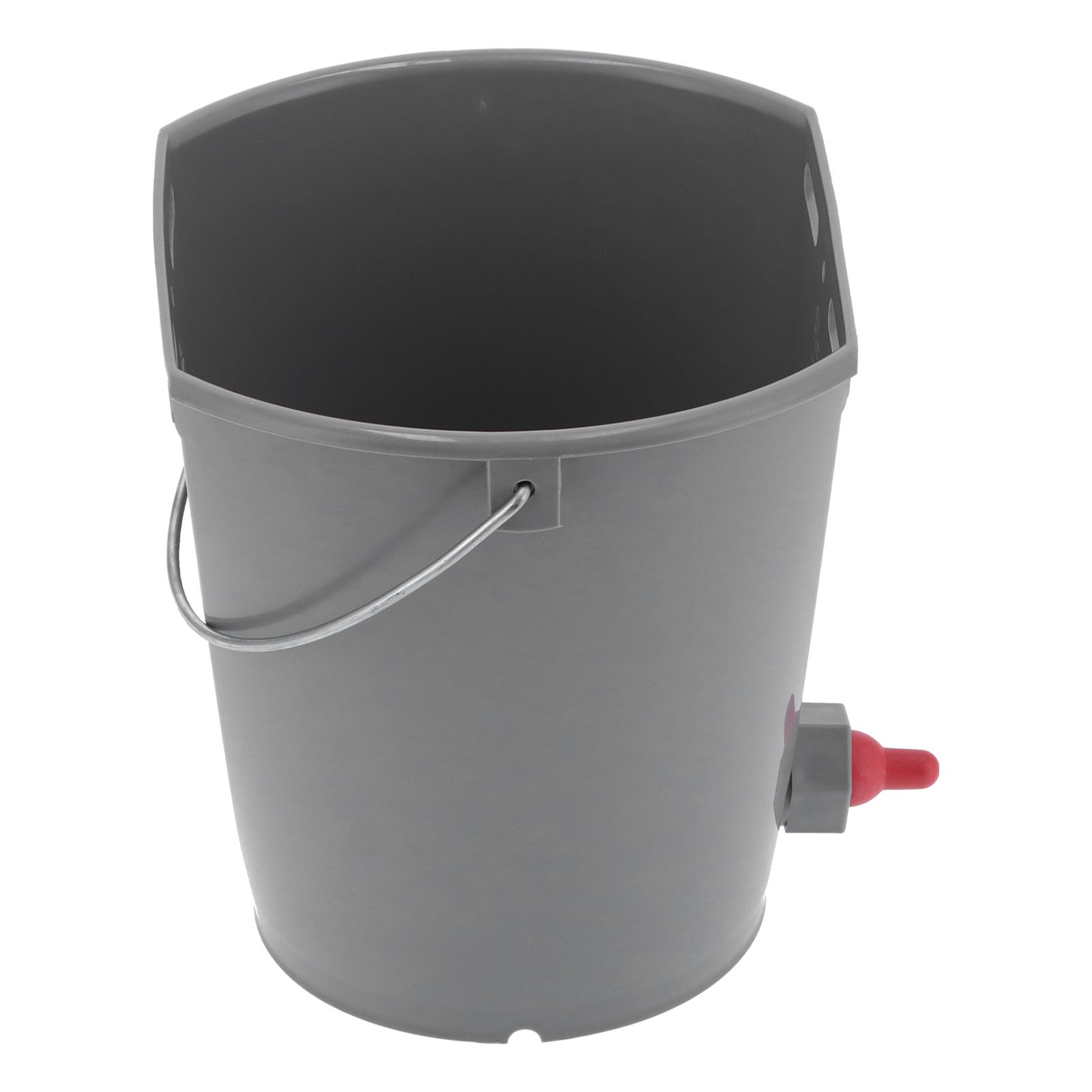 8L Feeder Bucket with 2 Nipple Milk Feeding Barrel Livestock Farm Accessory view 10