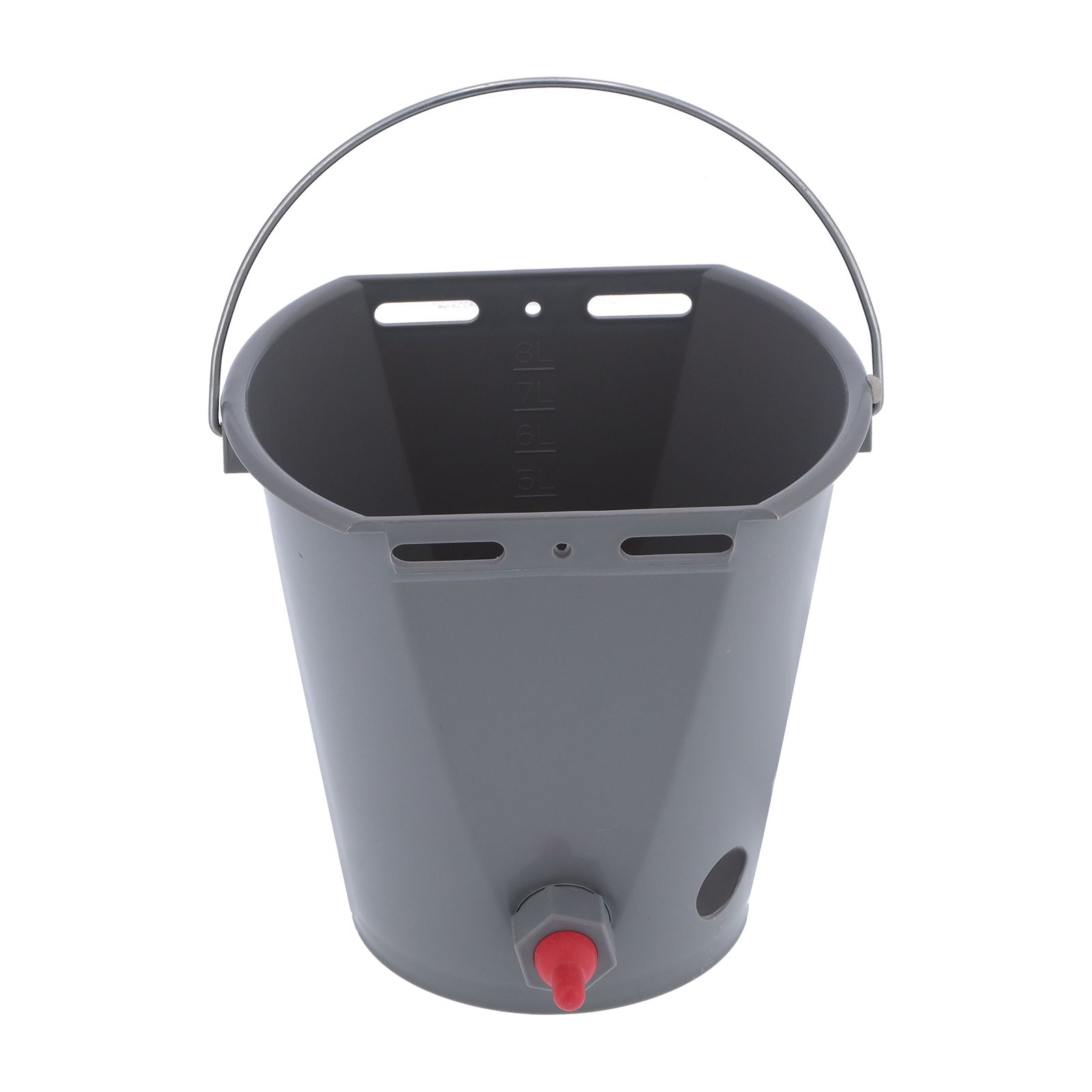 Milk Feed Bucket with 4 Nipples Check Valves Livestock Plastic Feeding view 2