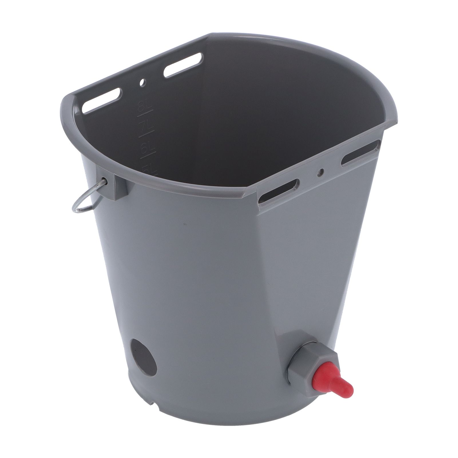 Milk Feed Bucket with 4 Nipples Check Valves Livestock Plastic Feeding view 7