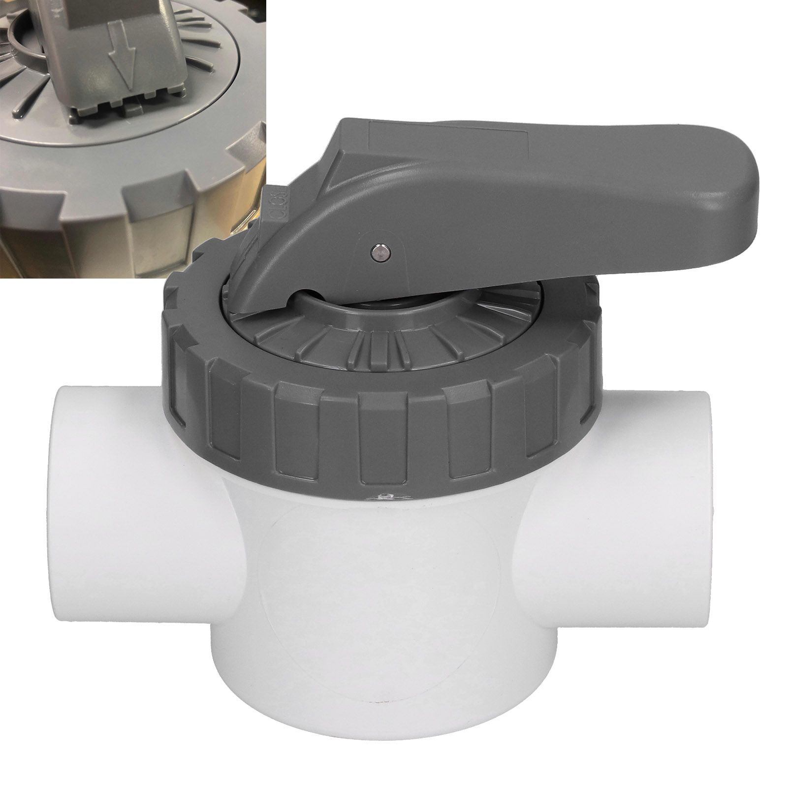 Diverter Valve Water Treatment Ball Valve with Handle for Swimming Pool view 11