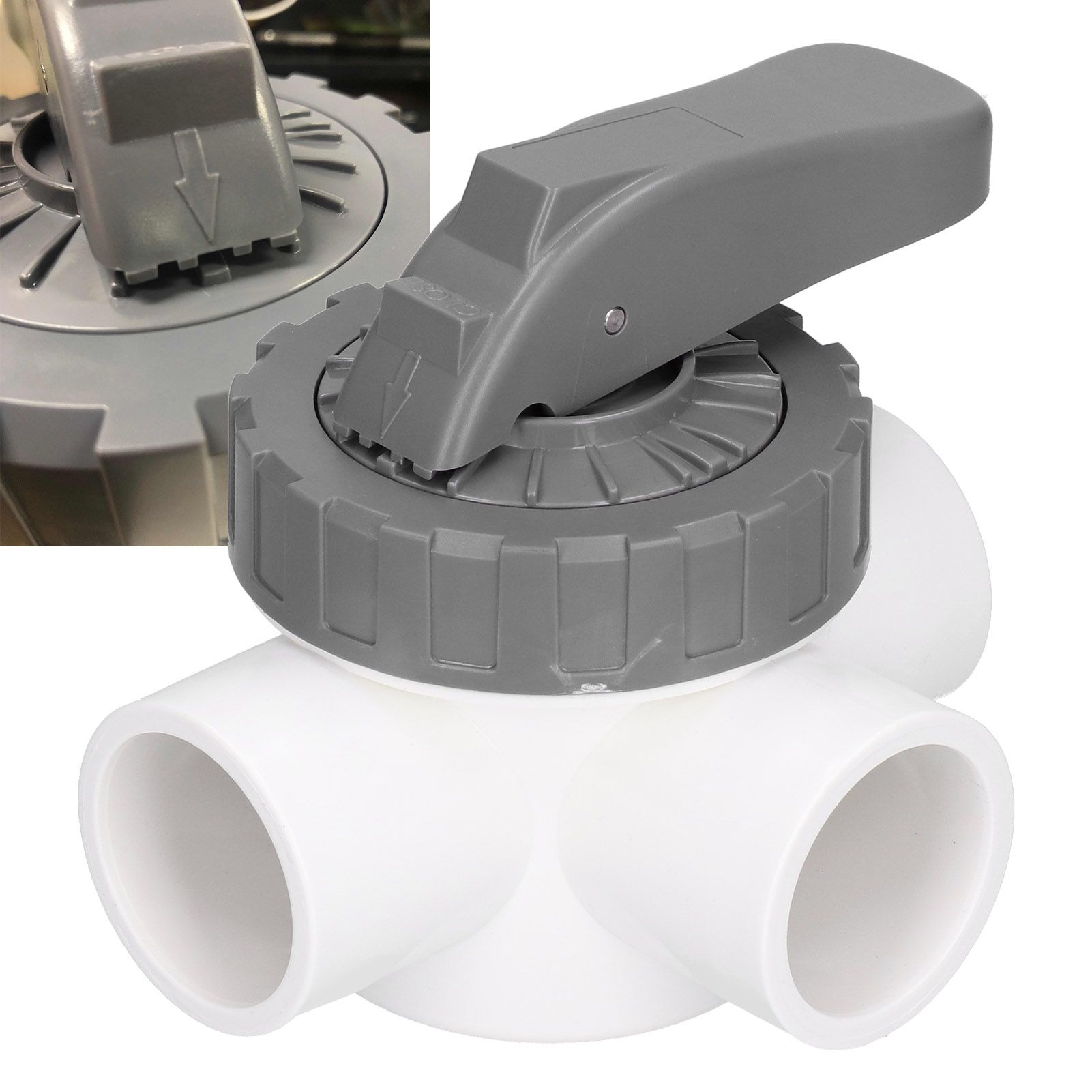3-Way Pool Valve Swimming Pool Spa Diverter Valve Replacement Accessory view 11