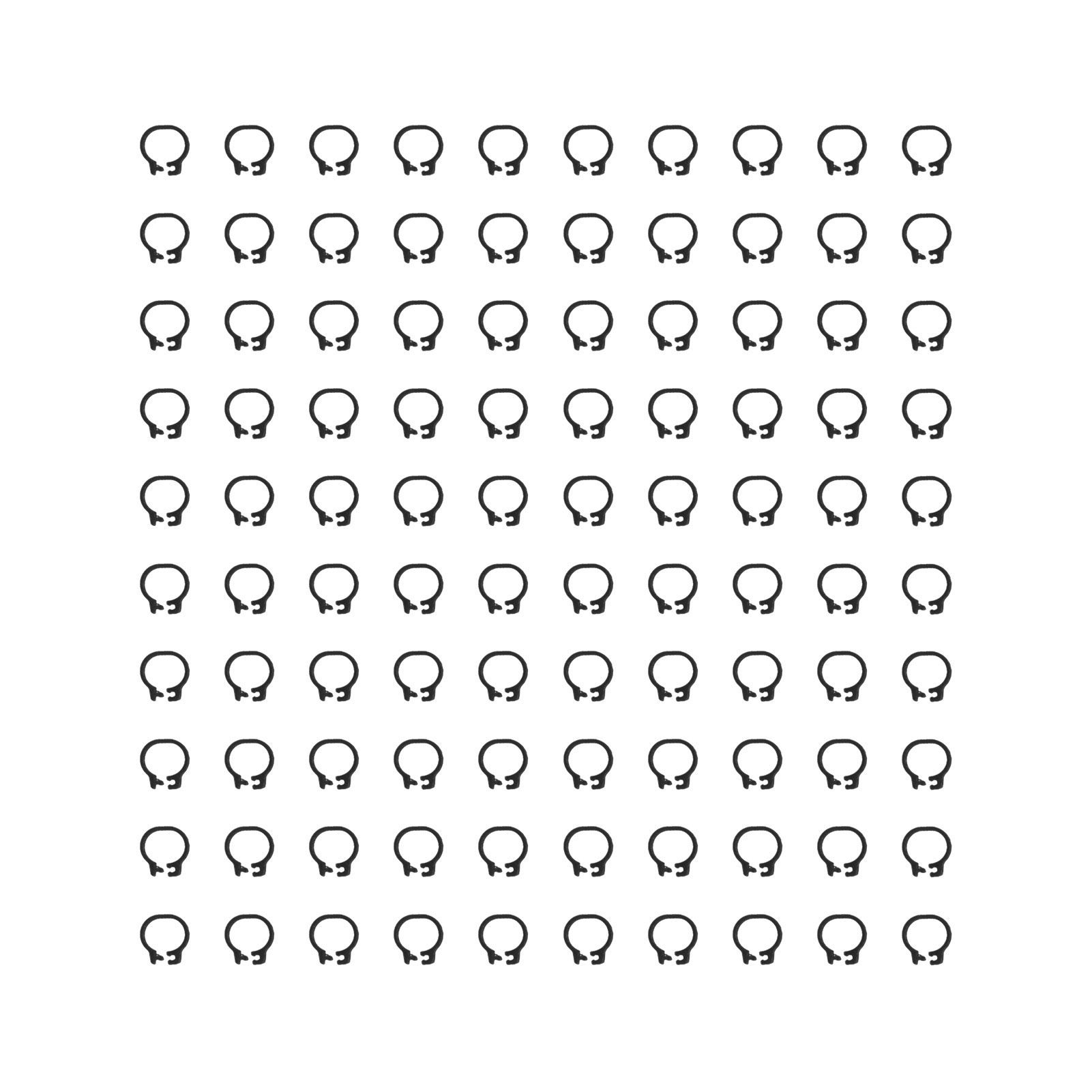 100PCS 8mm Pigeons Identification Leg Rings Poultry Leg Bands No Words Pigeons view 2