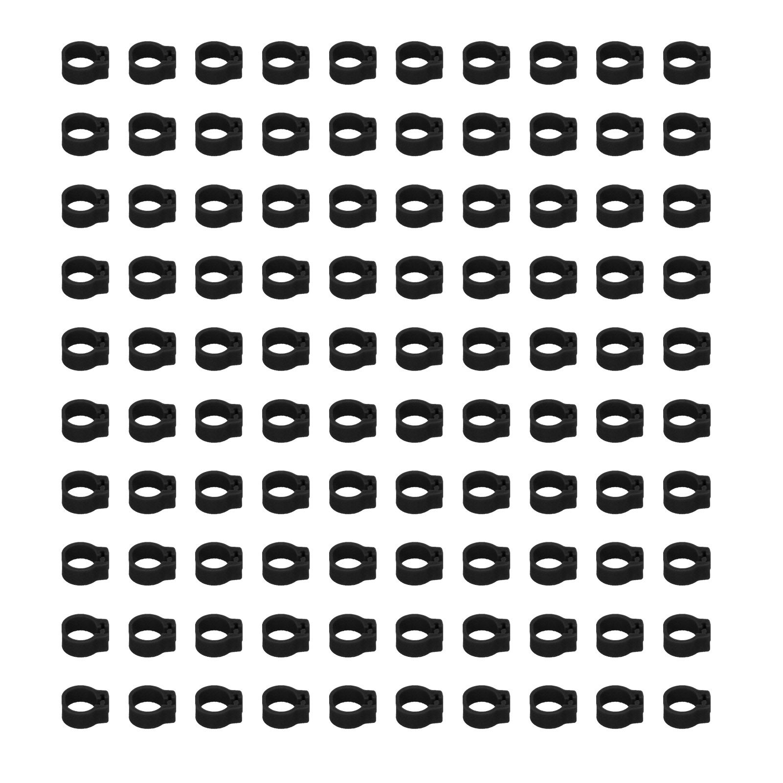 100PCS 8mm Pigeons Identification Leg Rings Poultry Leg Bands No Words Pigeons view 8