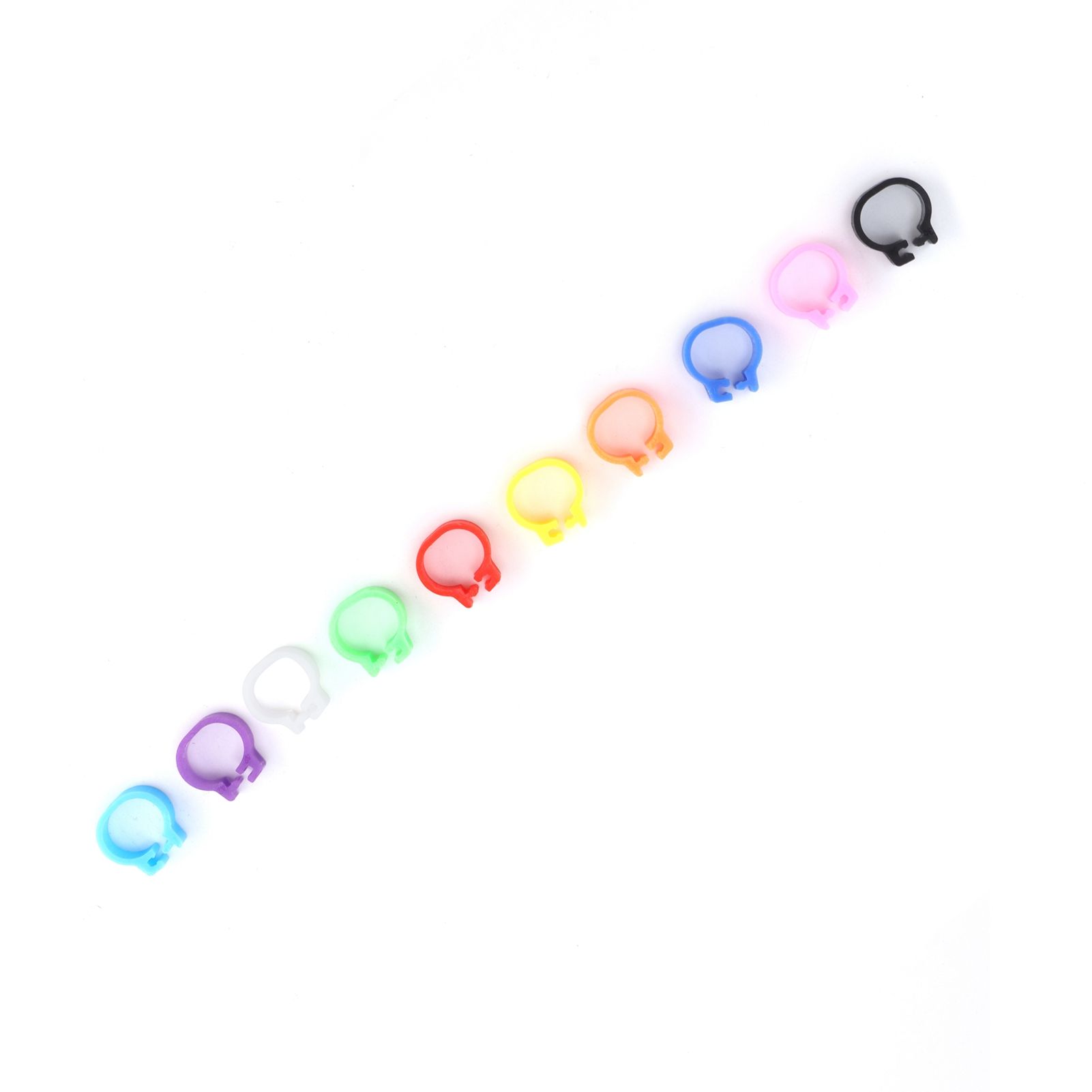 200PCS 8mm Pigeons Foot Ring Colorful Pigeons Leg Band Identification Rings No — image 1
