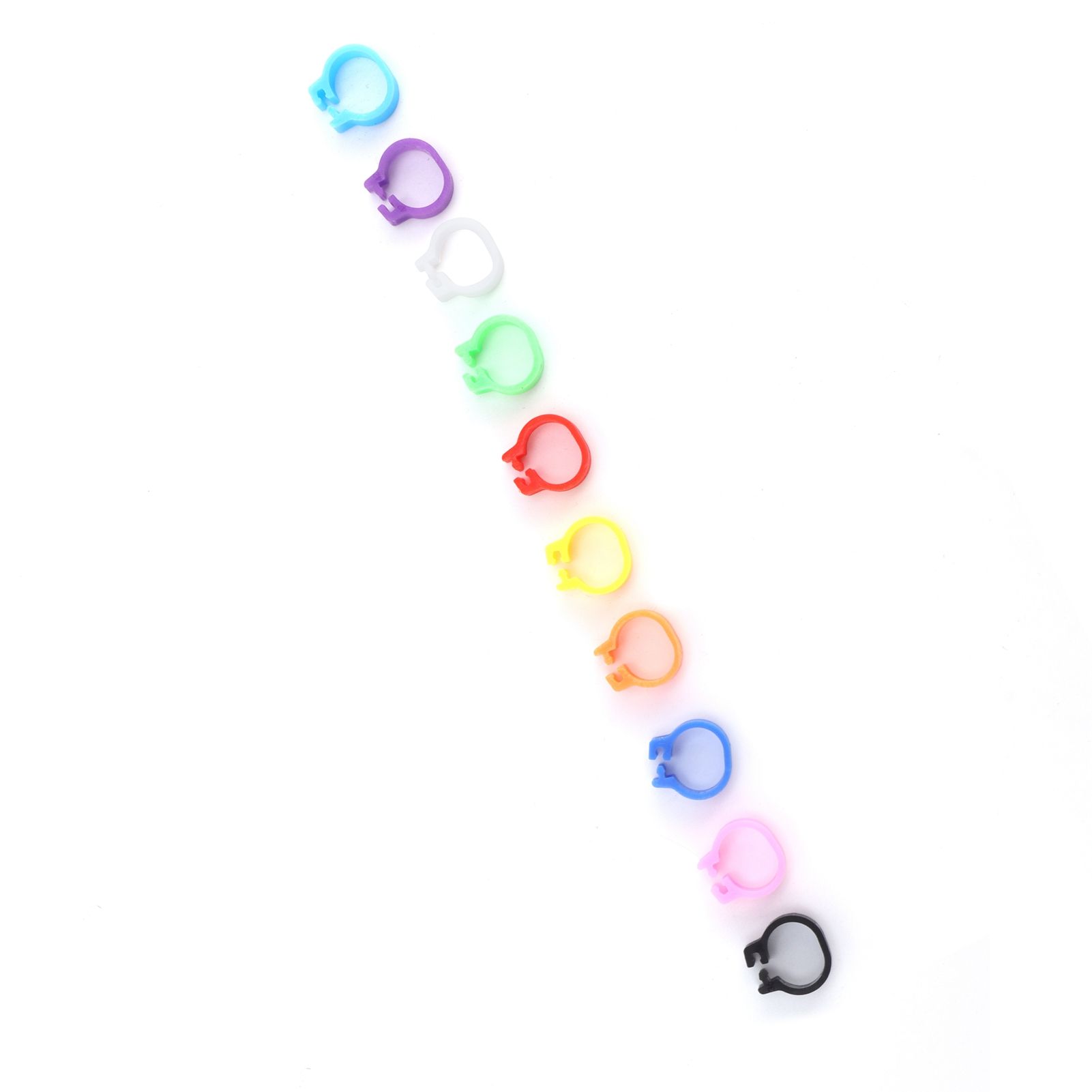 200PCS 8mm Pigeons Foot Ring Colorful Pigeons Leg Band Identification Rings No view 3