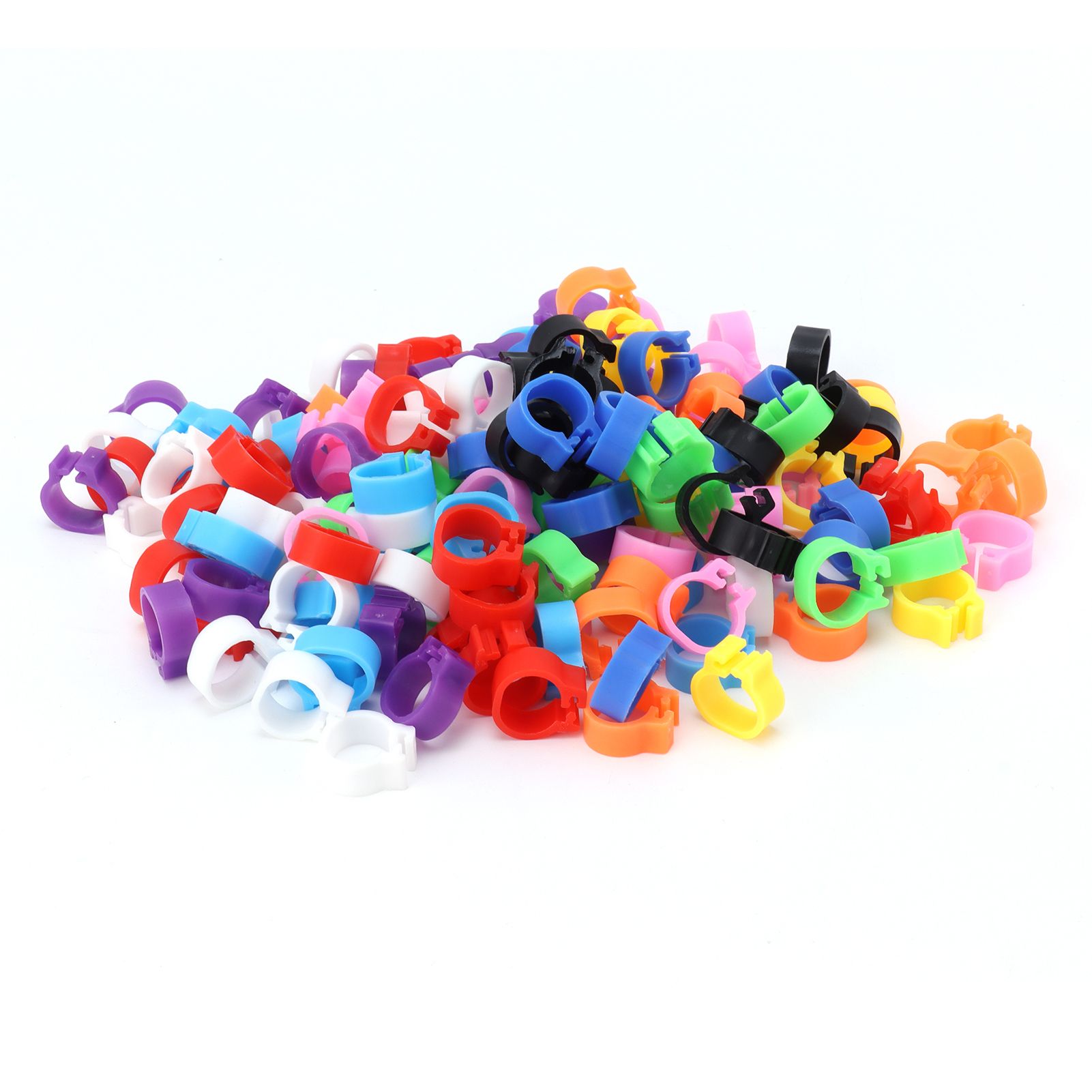 200PCS 8mm Pigeons Foot Ring Colorful Pigeons Leg Band Identification Rings No view 4