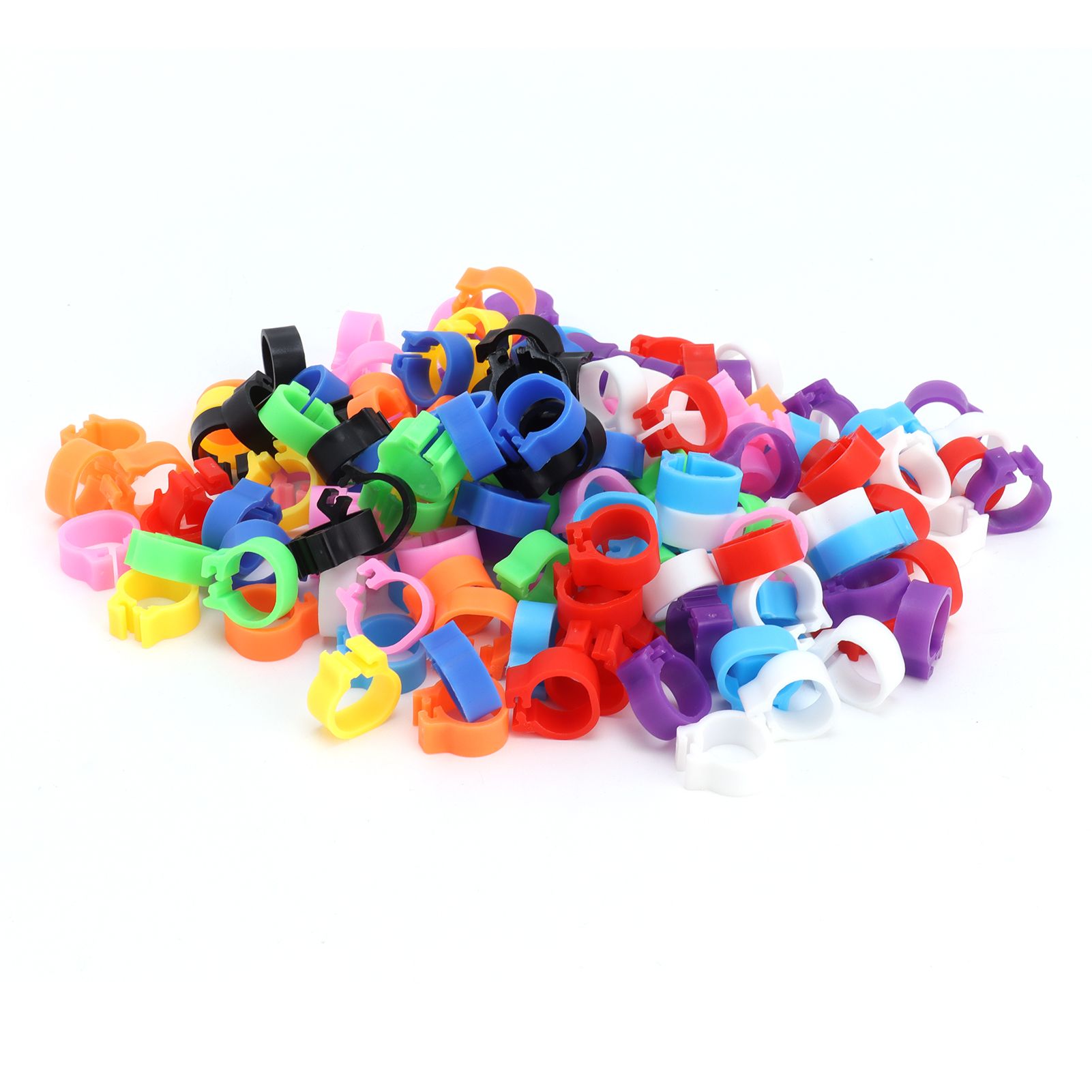200PCS 8mm Pigeons Foot Ring Colorful Pigeons Leg Band Identification Rings No view 5